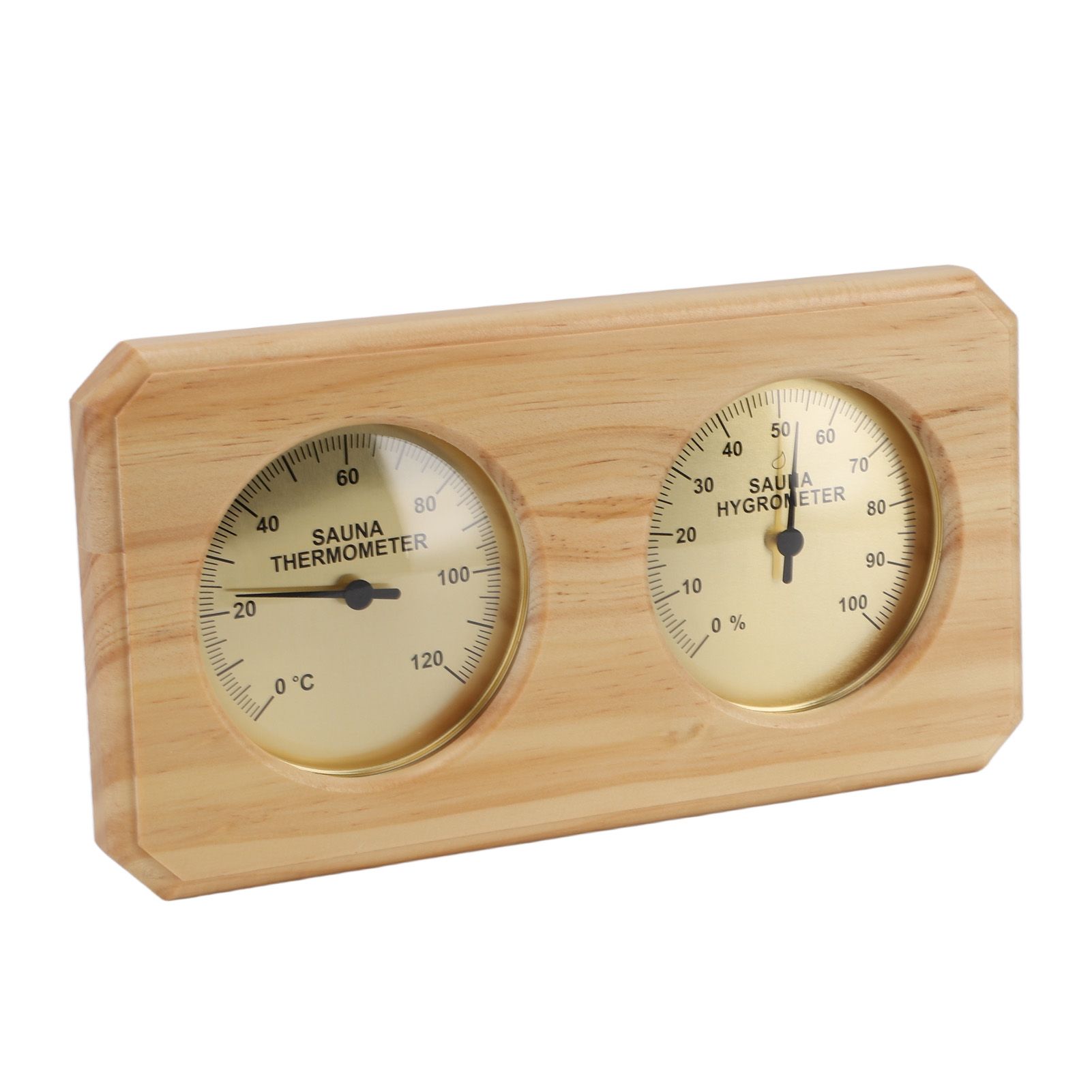 Wooden Sauna Thermometer Hygrometer 2 in 1 Humidity Temperature Measurement view 4