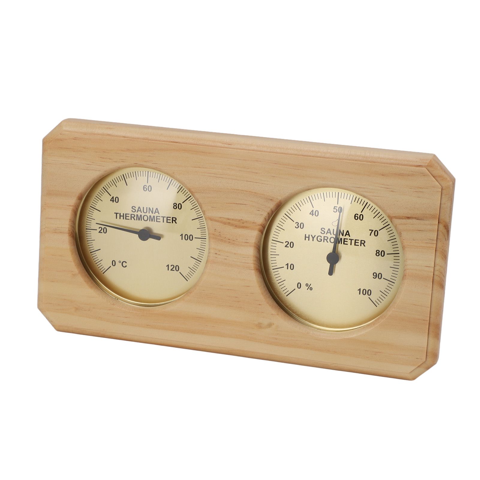 Wooden Sauna Thermometer Hygrometer 2 in 1 Humidity Temperature Measurement view 6