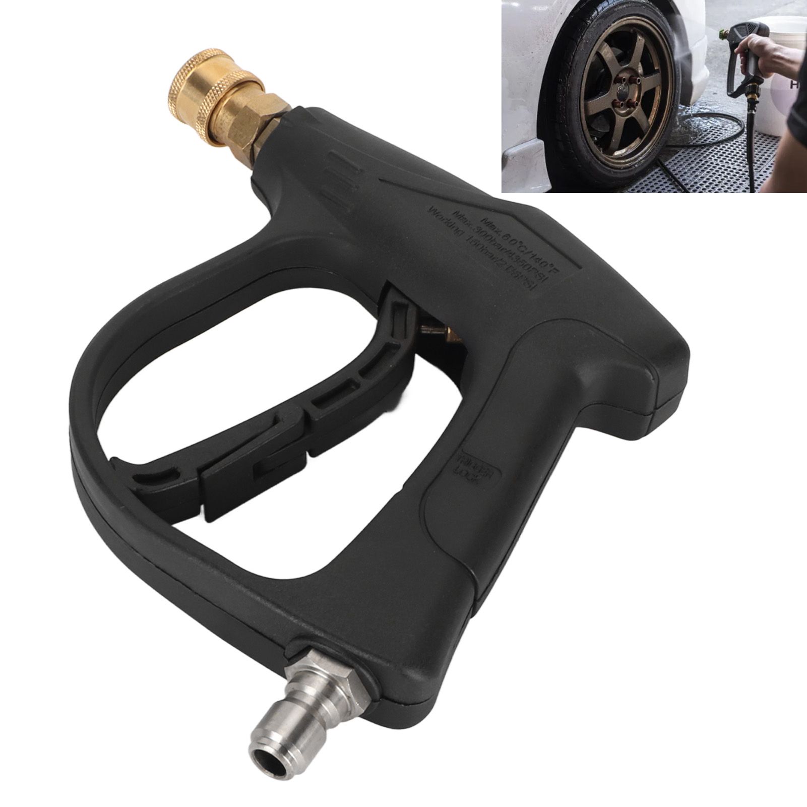 High Pressure Washer Handle Pure Copper Spool 4350PSI Pressure Washer Sprayer view 12