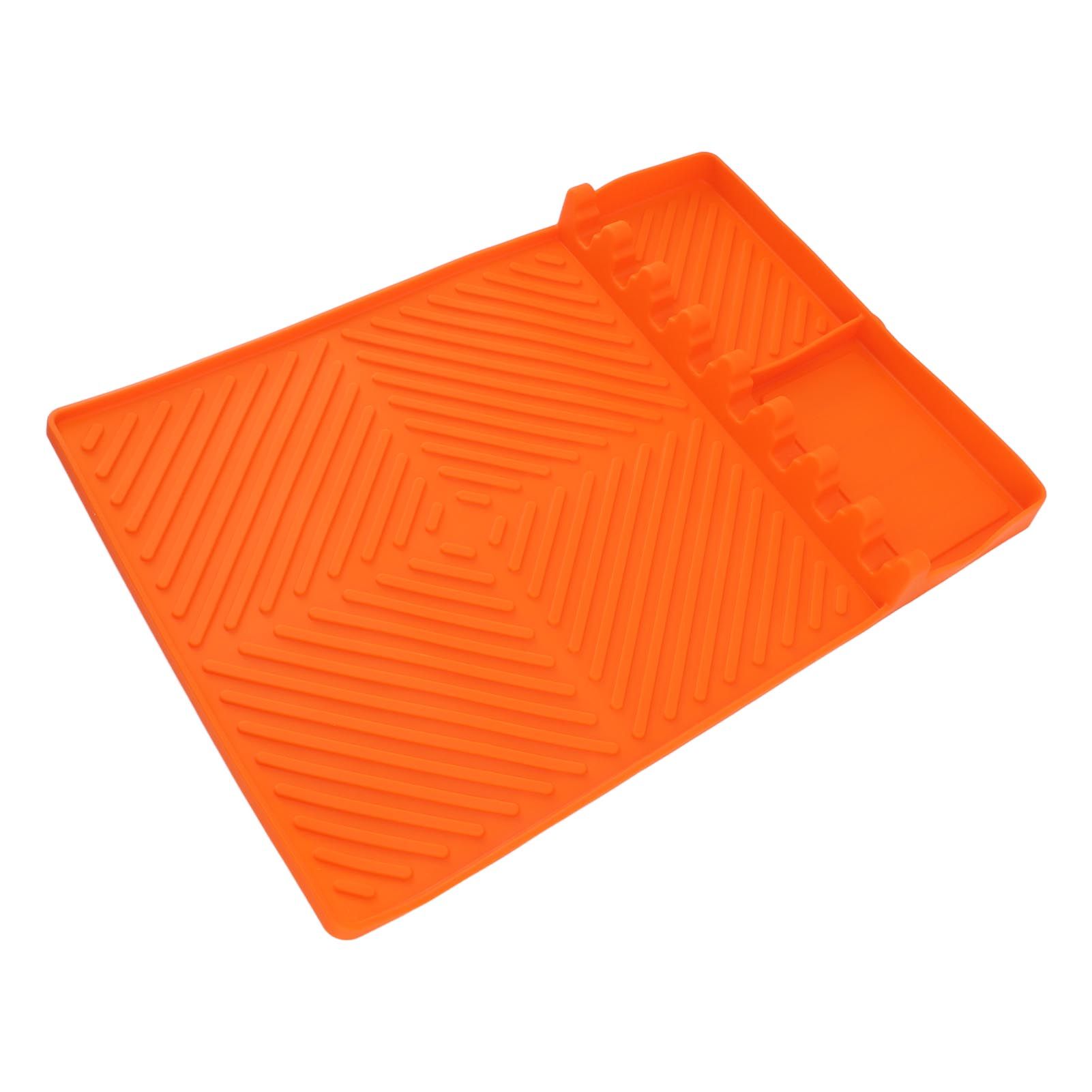 Grill Tools Mat Silicone 8 Slots 16x11.5in Anti Slip Heat Resistant Easy to view 4