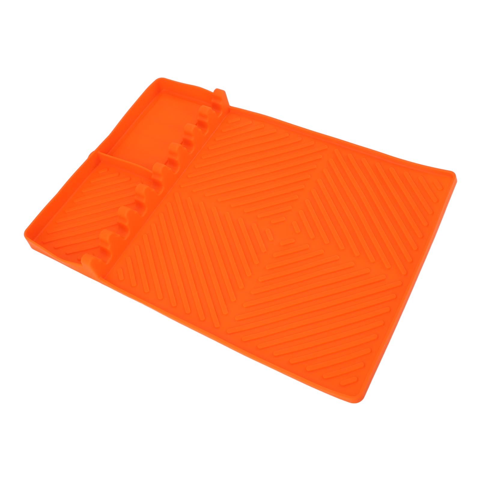 Grill Tools Mat Silicone 8 Slots 16x11.5in Anti Slip Heat Resistant Easy to view 6