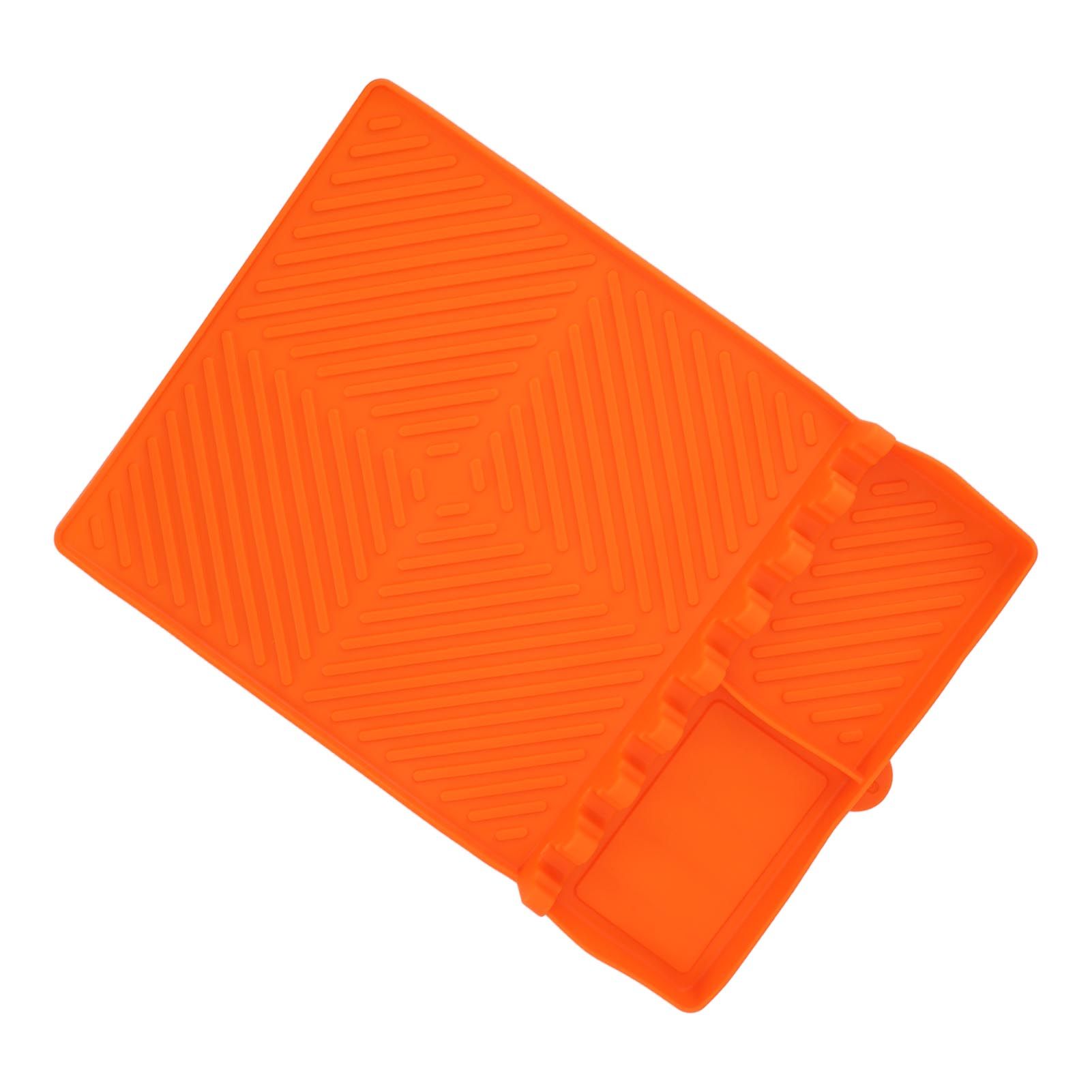 Grill Tools Mat Silicone 8 Slots 16x11.5in Anti Slip Heat Resistant Easy to view 7