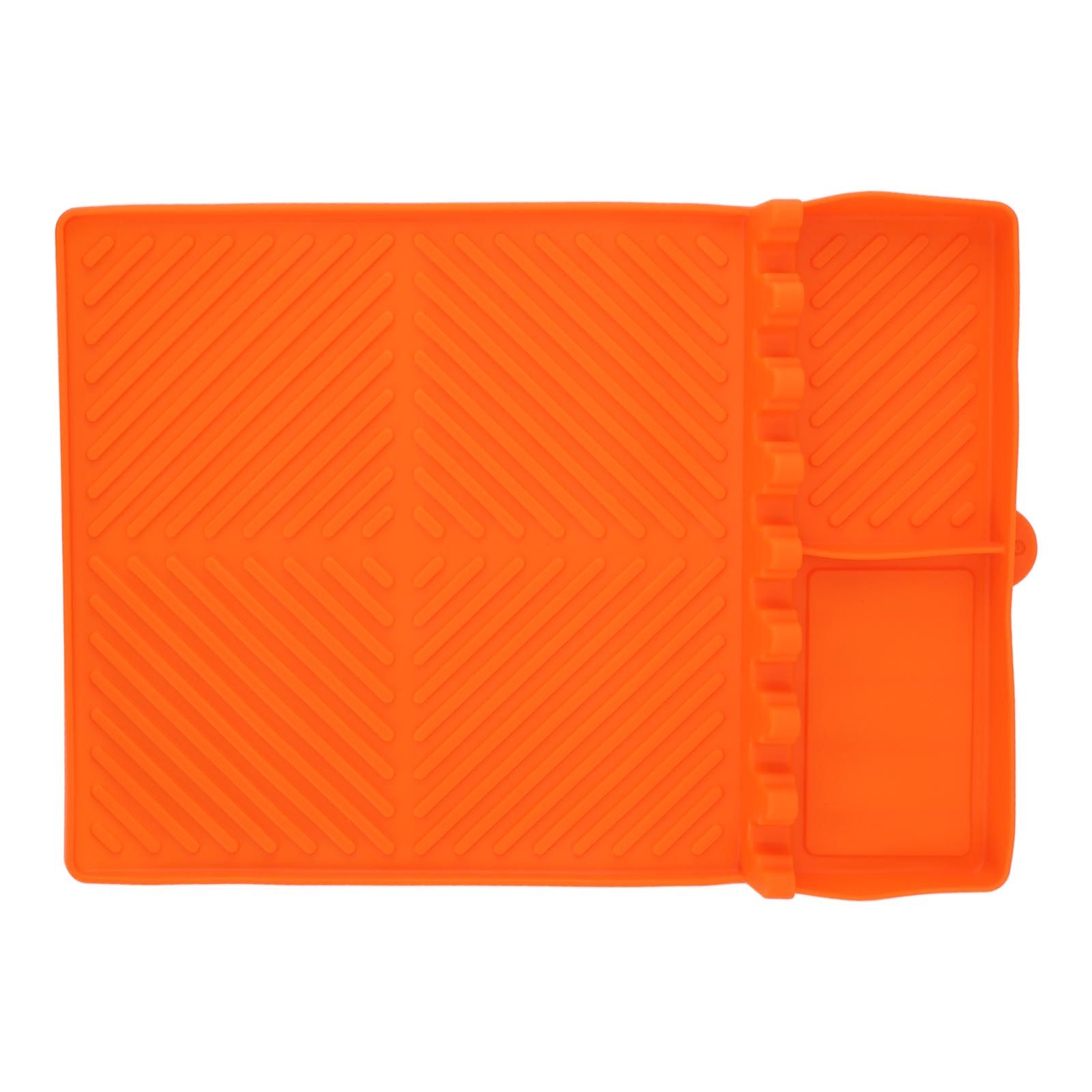 Grill Tools Mat Silicone 8 Slots 16x11.5in Anti Slip Heat Resistant Easy to view 8