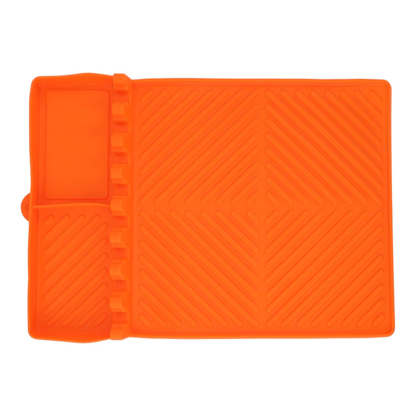 Grill Tools Mat Silicone 8 Slots 16x11.5in Anti Slip Heat Resistant Easy to view 9