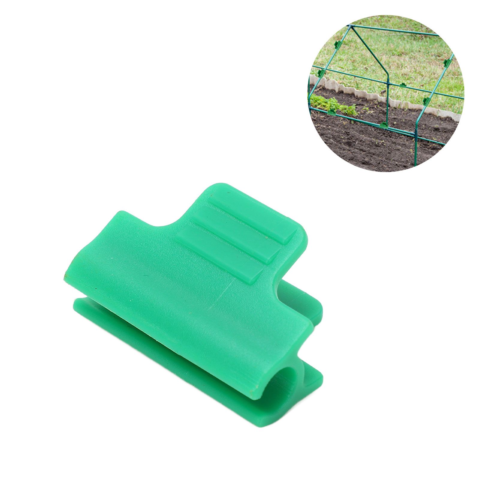 100pcs Greenhouse Clamps Film Row Cover Netting Tunnel Hoop Clip Frame Shading view 11