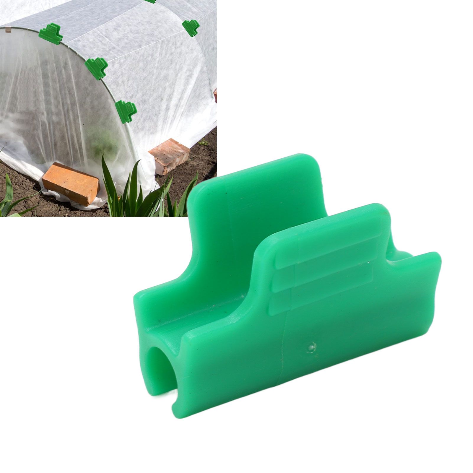 100pcs Greenhouse Clamps Film Row Cover Netting Tunnel Hoop Clip Frame Shading view 12