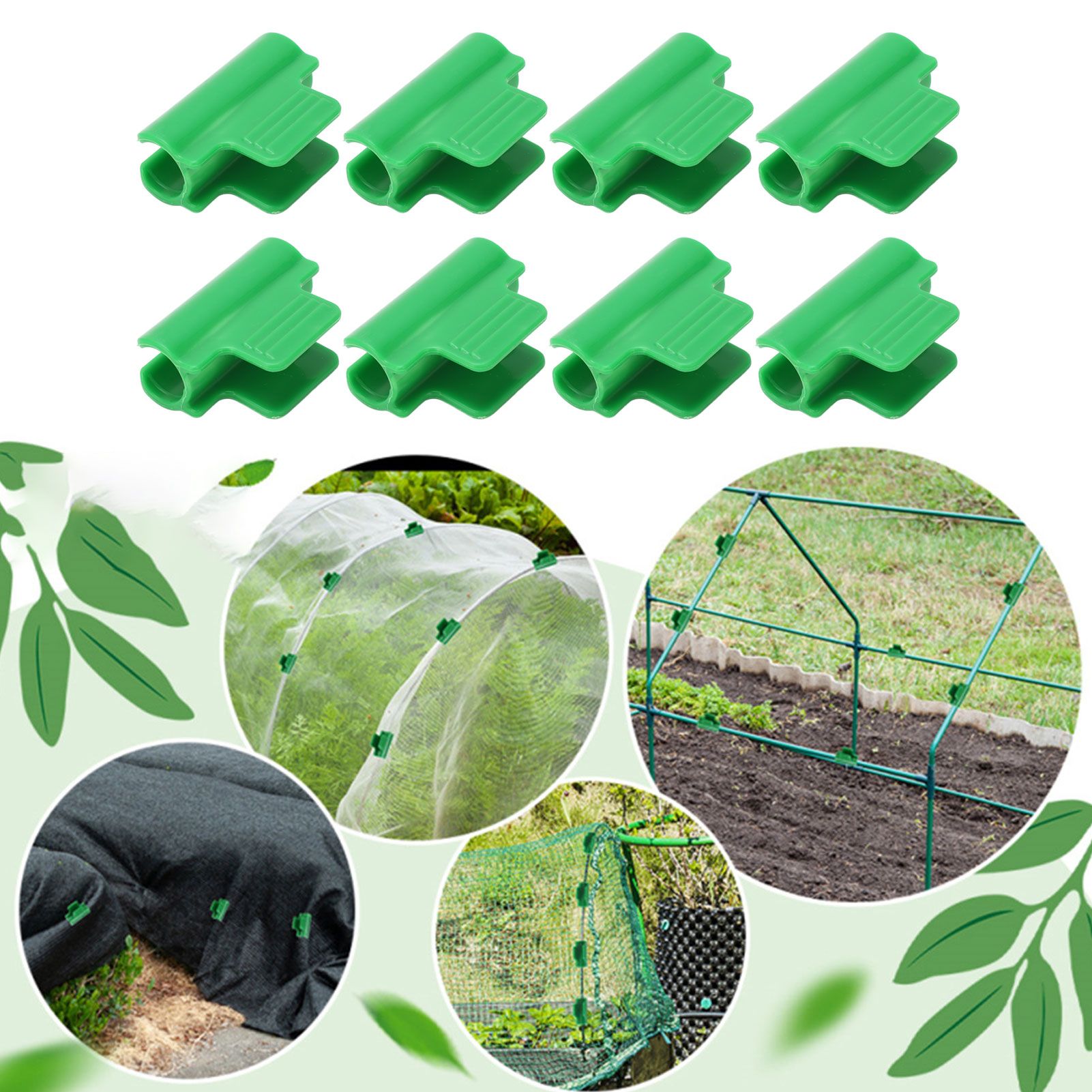 100 PCS Garden Shed Clamps Plastic Stable Versatile Film Shading Net Clips for view 11