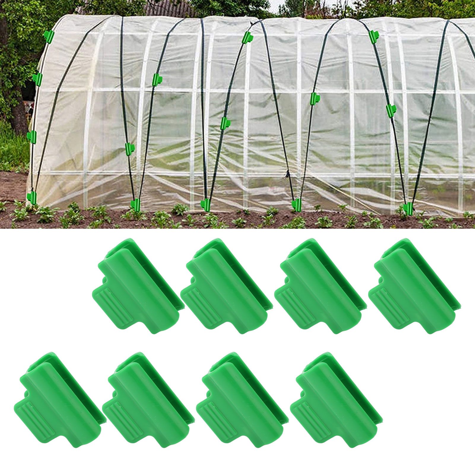 100 PCS Garden Shed Clamps Plastic Stable Versatile Film Shading Net Clips for view 12