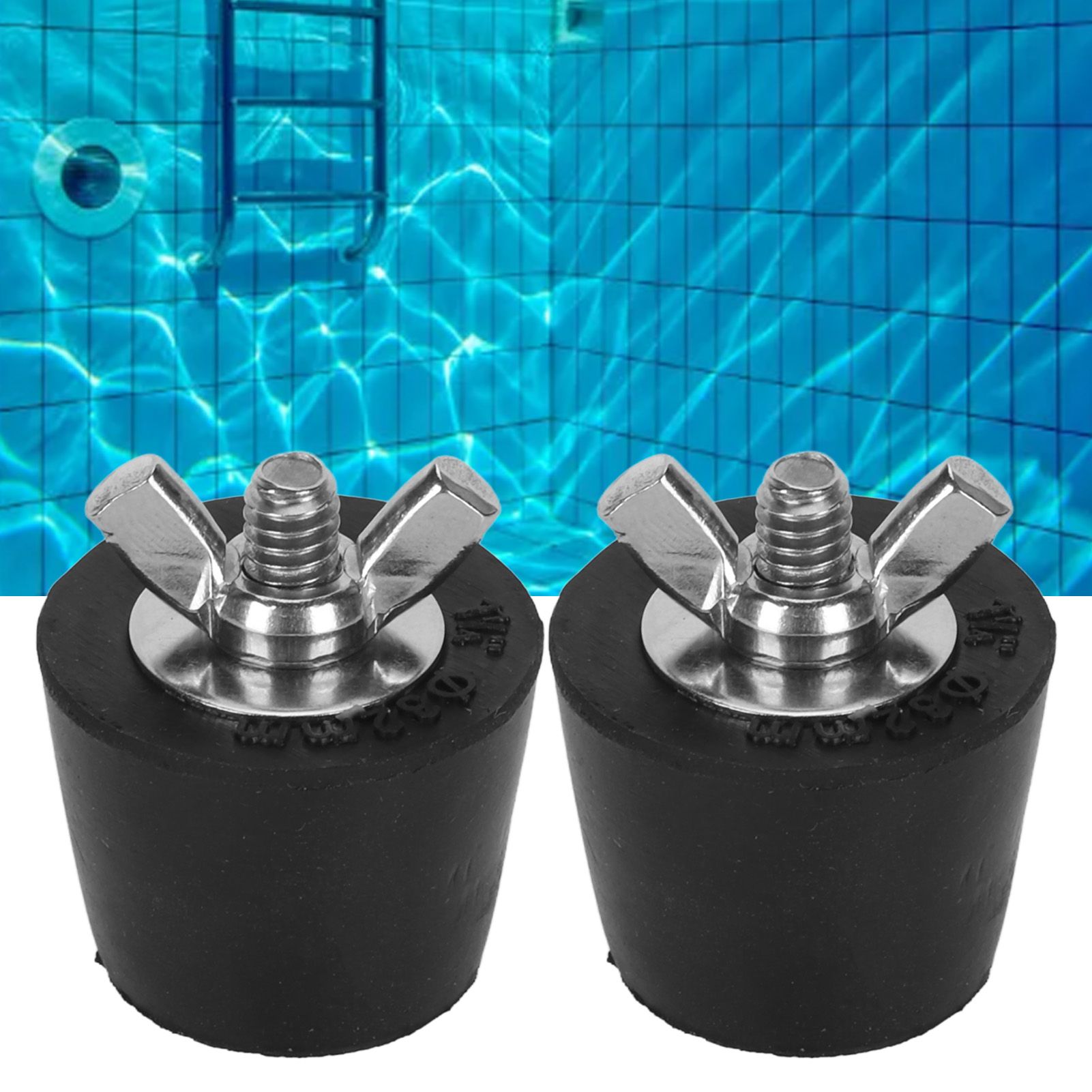 2PCS Pool Winterizing Plug Rubber Stainless Steel Pool Winter Expansion Plugs view 11