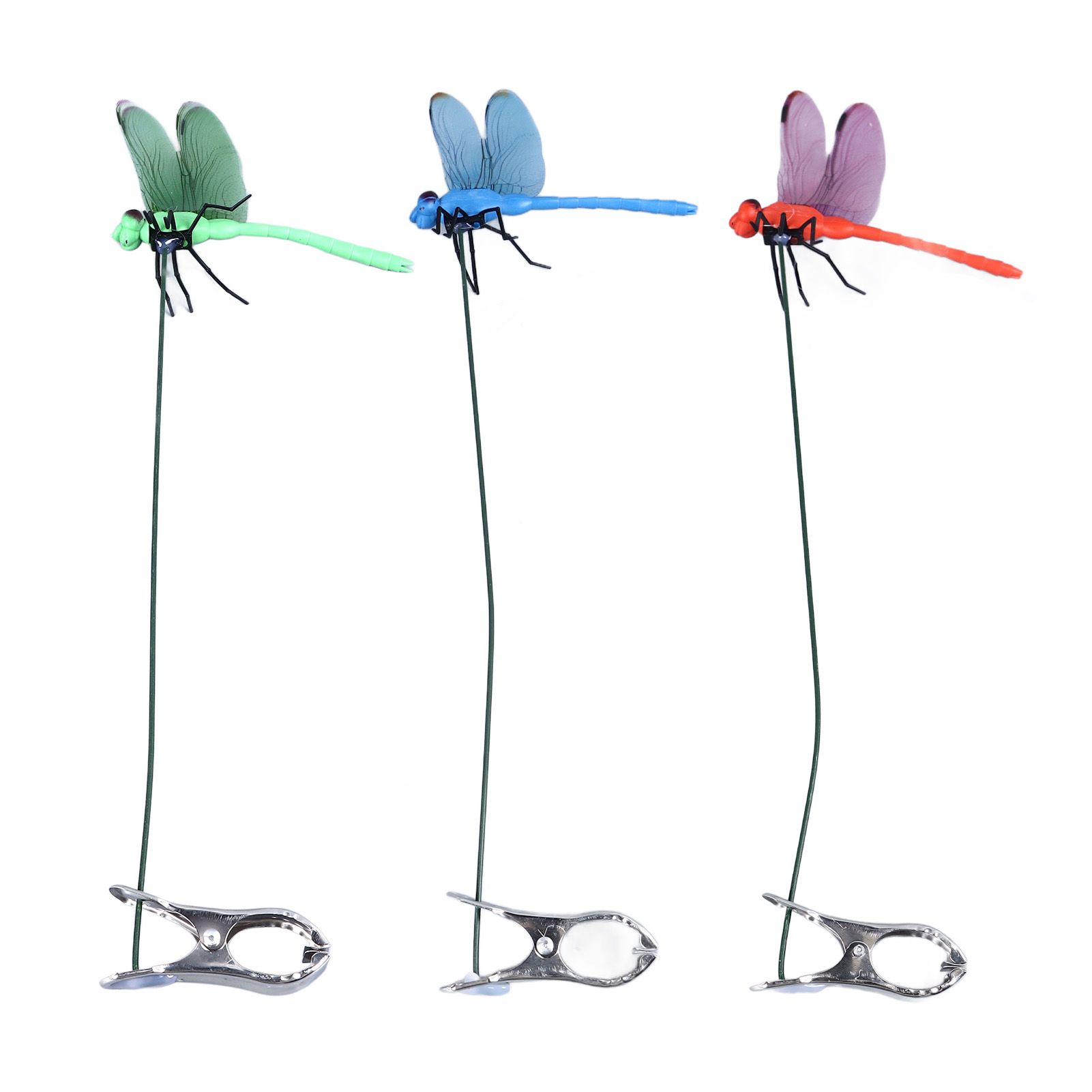 Dragonfly Clip Fake Dragonfly Pole Clips Natural Organic Concept 3D Dragonfly — image 1