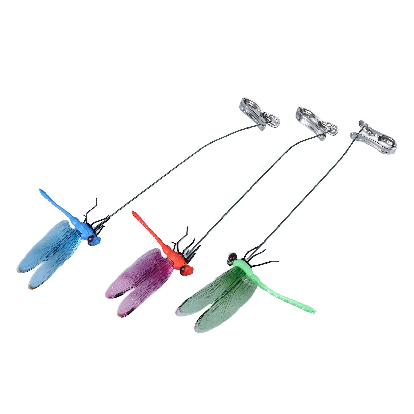 Dragonfly Clip Fake Dragonfly Pole Clips Natural Organic Concept 3D Dragonfly view 3