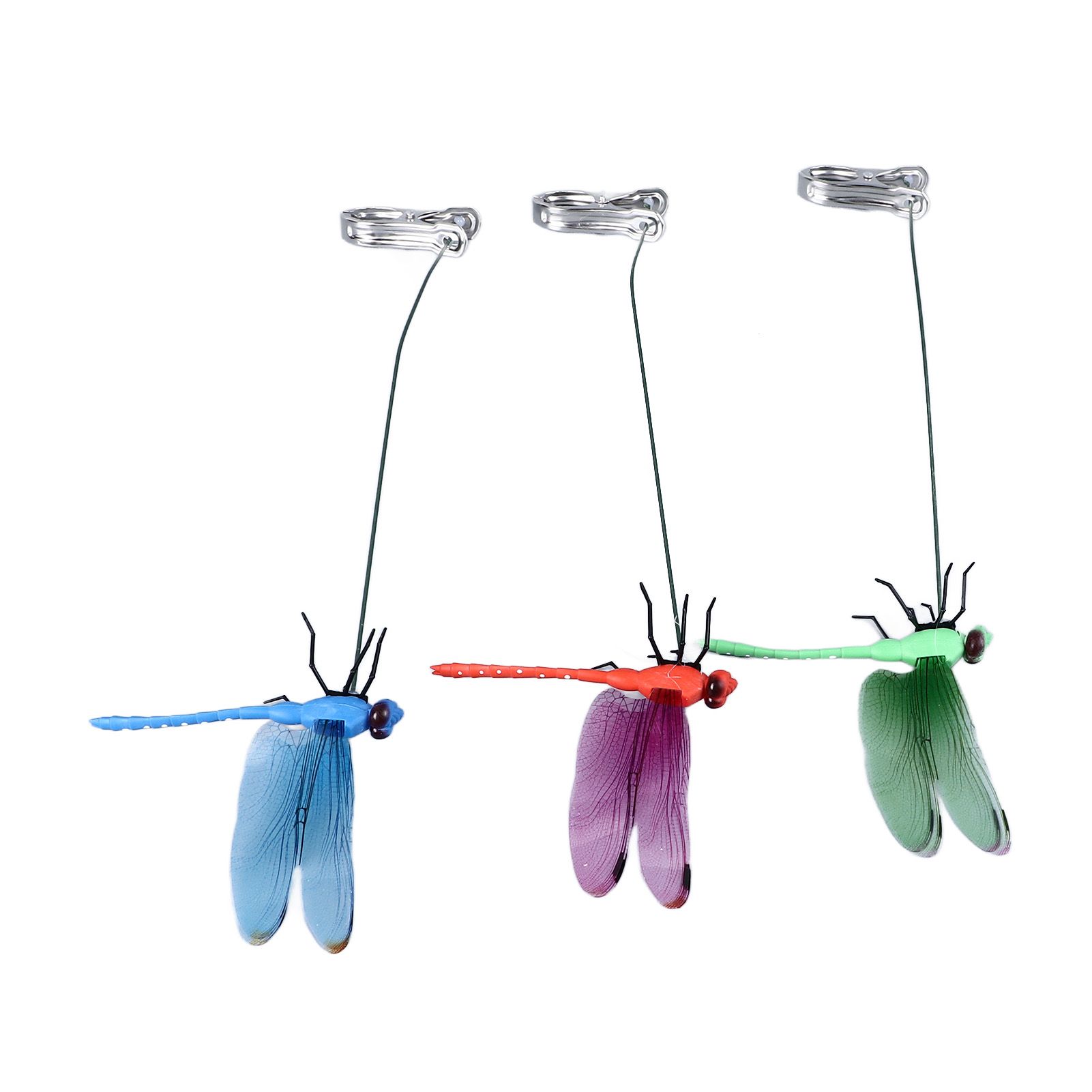 Dragonfly Clip Fake Dragonfly Pole Clips Natural Organic Concept 3D Dragonfly view 4