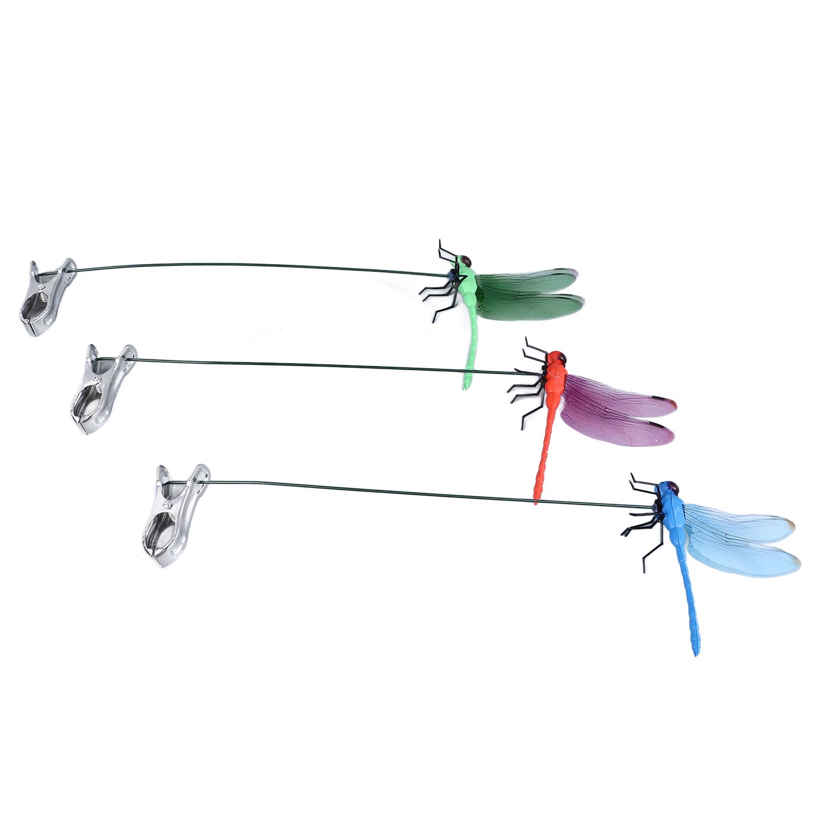 Dragonfly Clip Fake Dragonfly Pole Clips Natural Organic Concept 3D Dragonfly view 6