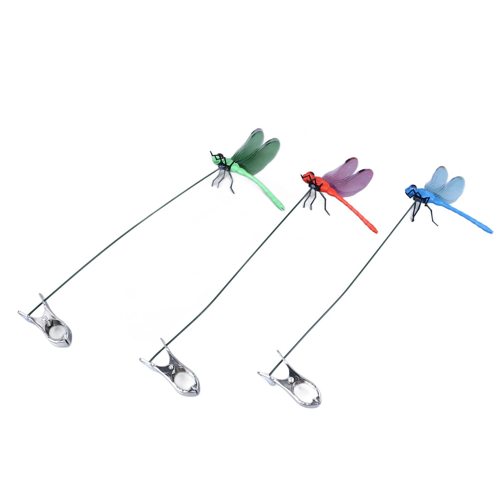 Dragonfly Clip Fake Dragonfly Pole Clips Natural Organic Concept 3D Dragonfly view 8