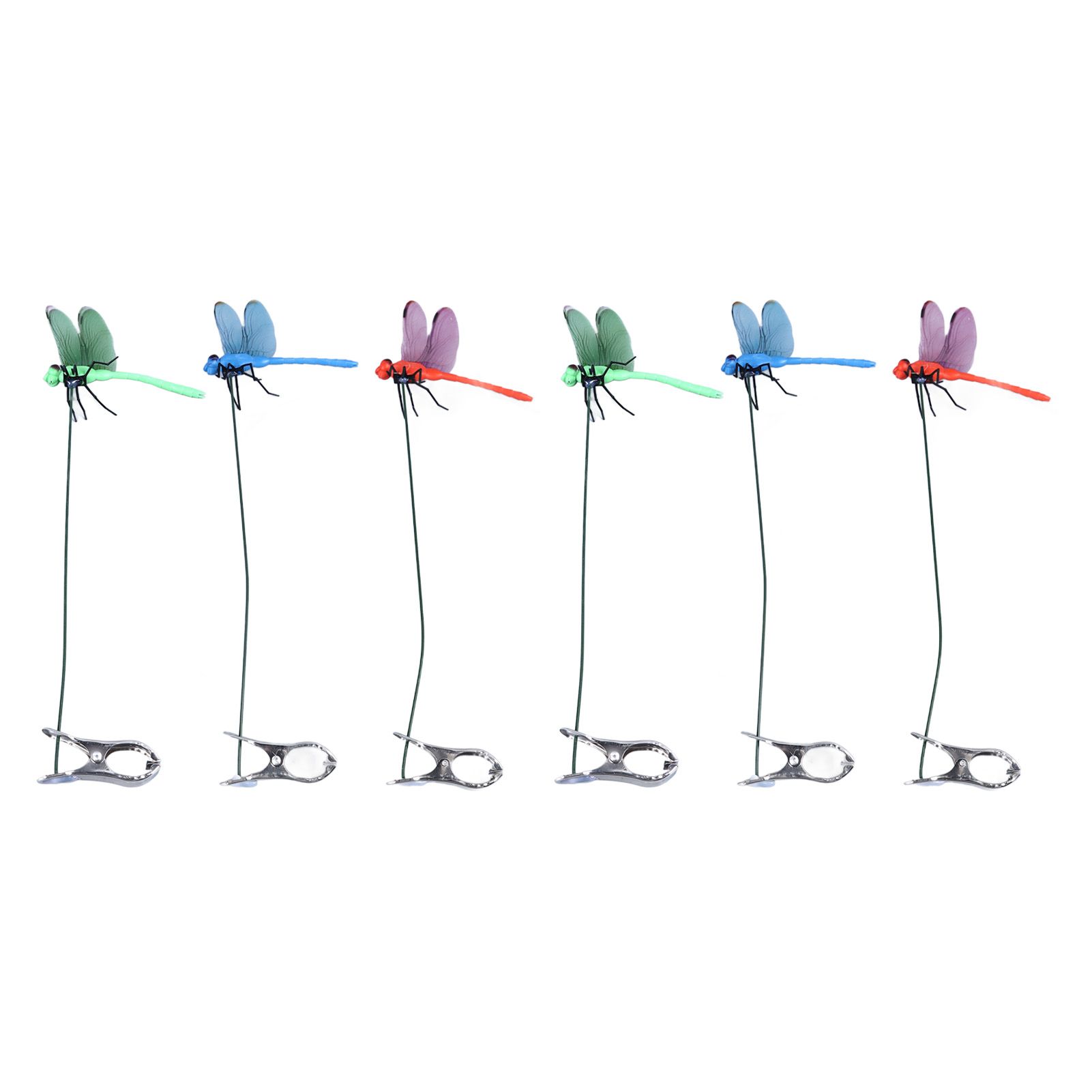 Dragonfly Clip Fake Dragonfly Pole Clips Natural Organic Concept 3D Dragonfly — image 1