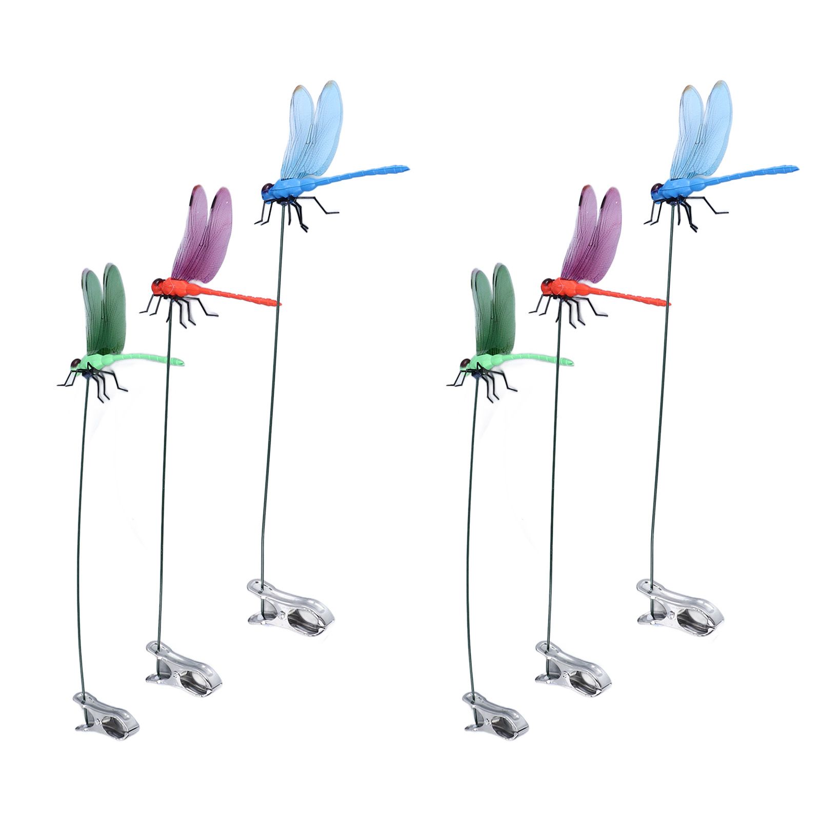 Dragonfly Clip Fake Dragonfly Pole Clips Natural Organic Concept 3D Dragonfly view 3