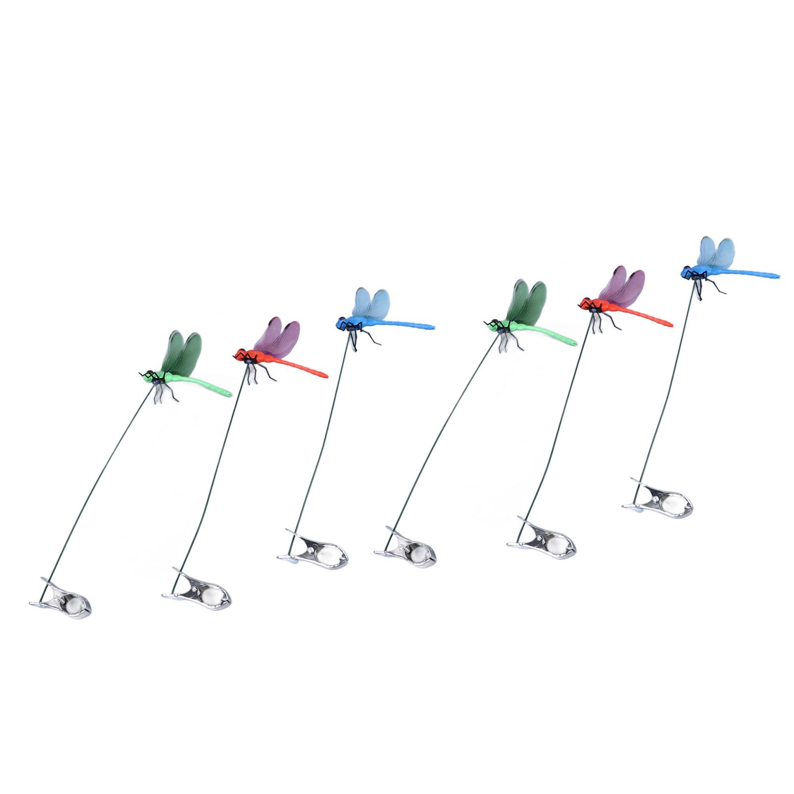 Dragonfly Clip Fake Dragonfly Pole Clips Natural Organic Concept 3D Dragonfly view 5