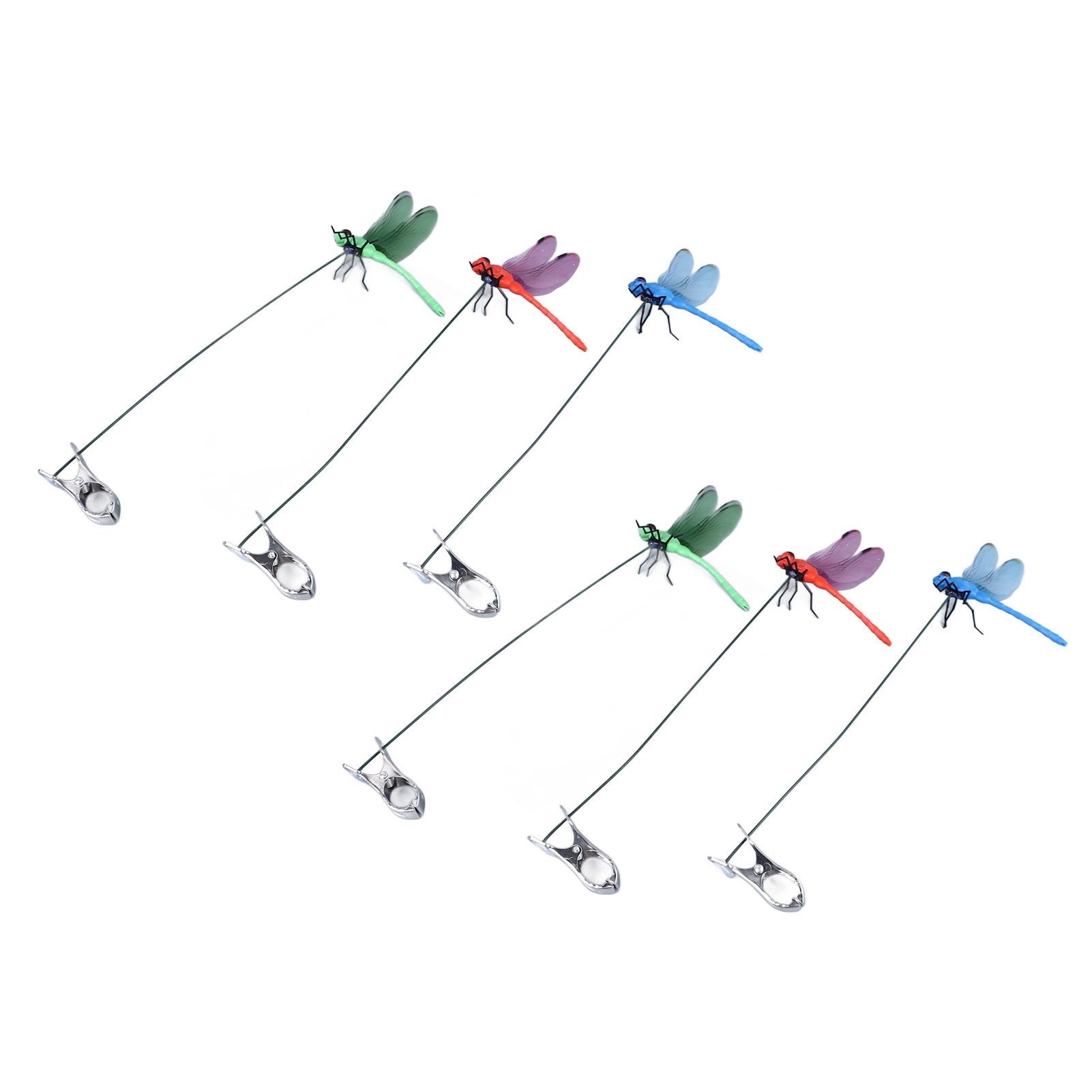 Dragonfly Clip Fake Dragonfly Pole Clips Natural Organic Concept 3D Dragonfly view 6