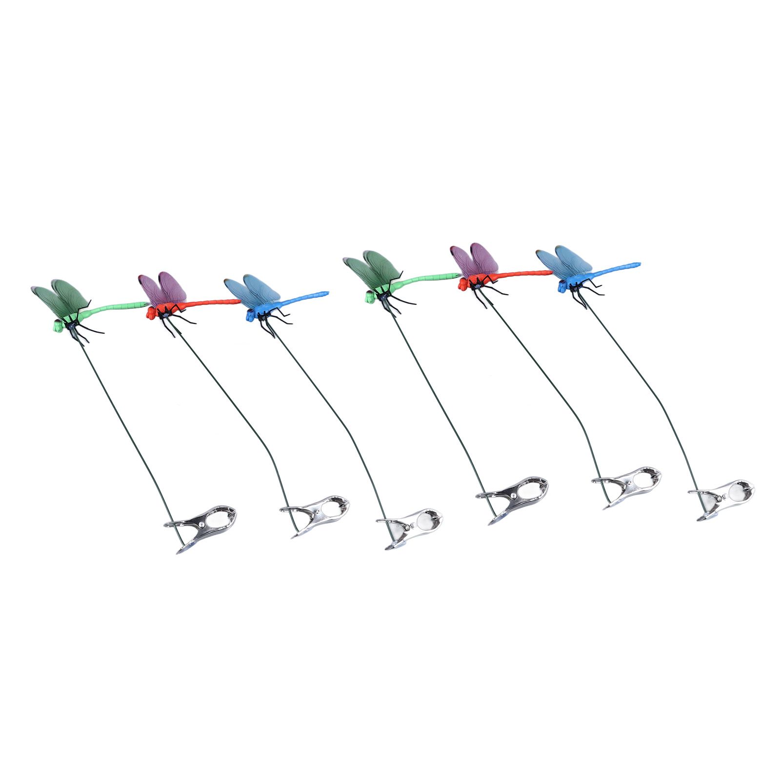 Dragonfly Clip Fake Dragonfly Pole Clips Natural Organic Concept 3D Dragonfly view 7