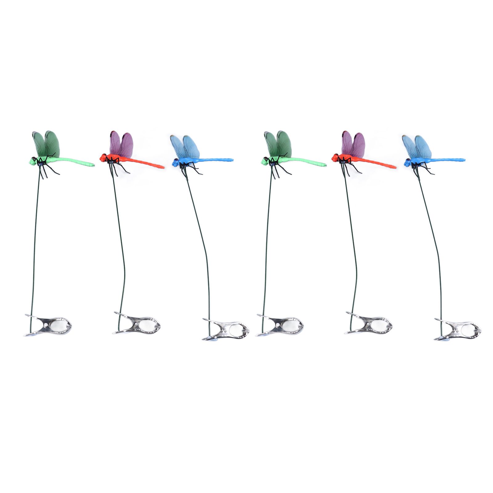 Dragonfly Clip Fake Dragonfly Pole Clips Natural Organic Concept 3D Dragonfly view 8