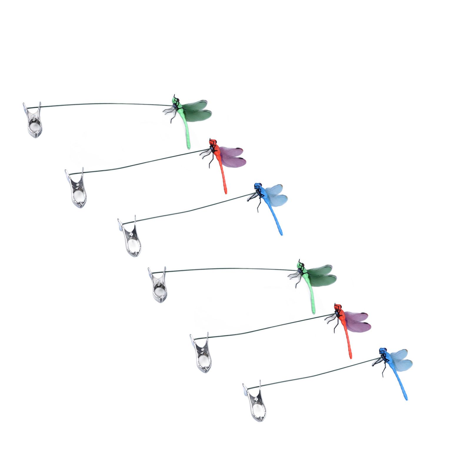 Dragonfly Clip Fake Dragonfly Pole Clips Natural Organic Concept 3D Dragonfly view 9