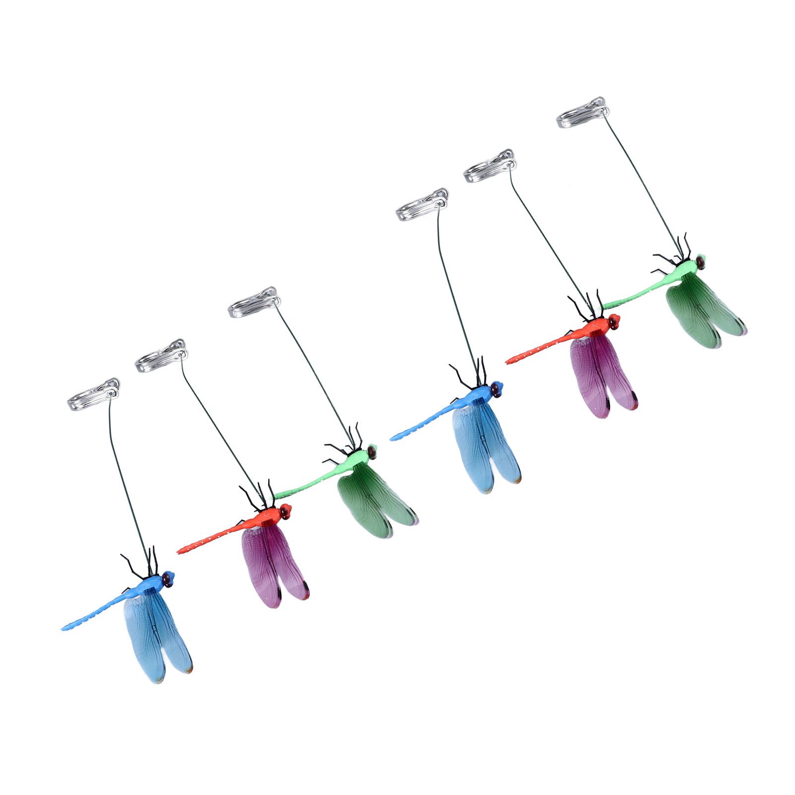 Dragonfly Clip Fake Dragonfly Pole Clips Natural Organic Concept 3D Dragonfly view 10