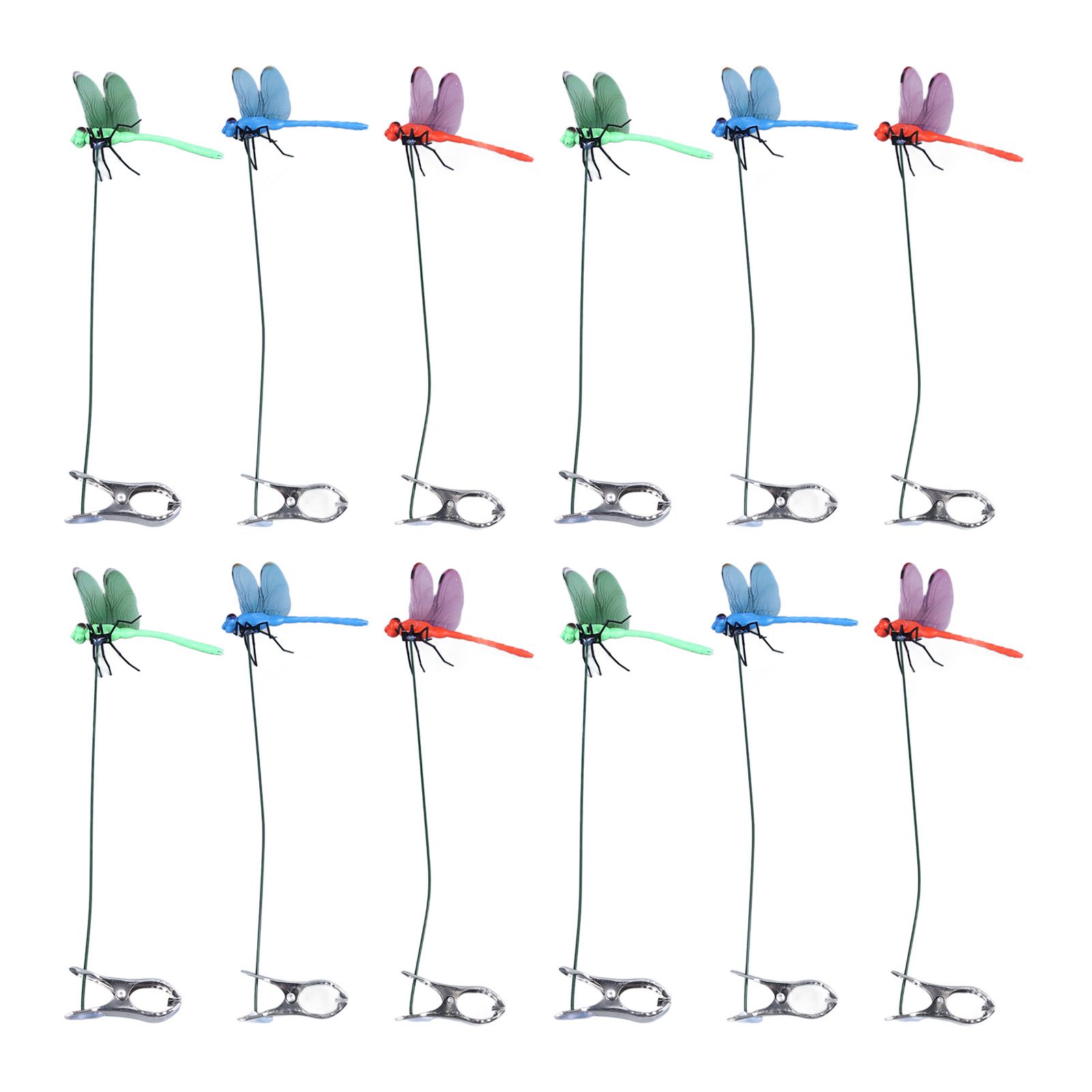 Dragonfly Clip Fake Dragonfly Pole Clips Natural Organic Concept 3D Dragonfly — image 1