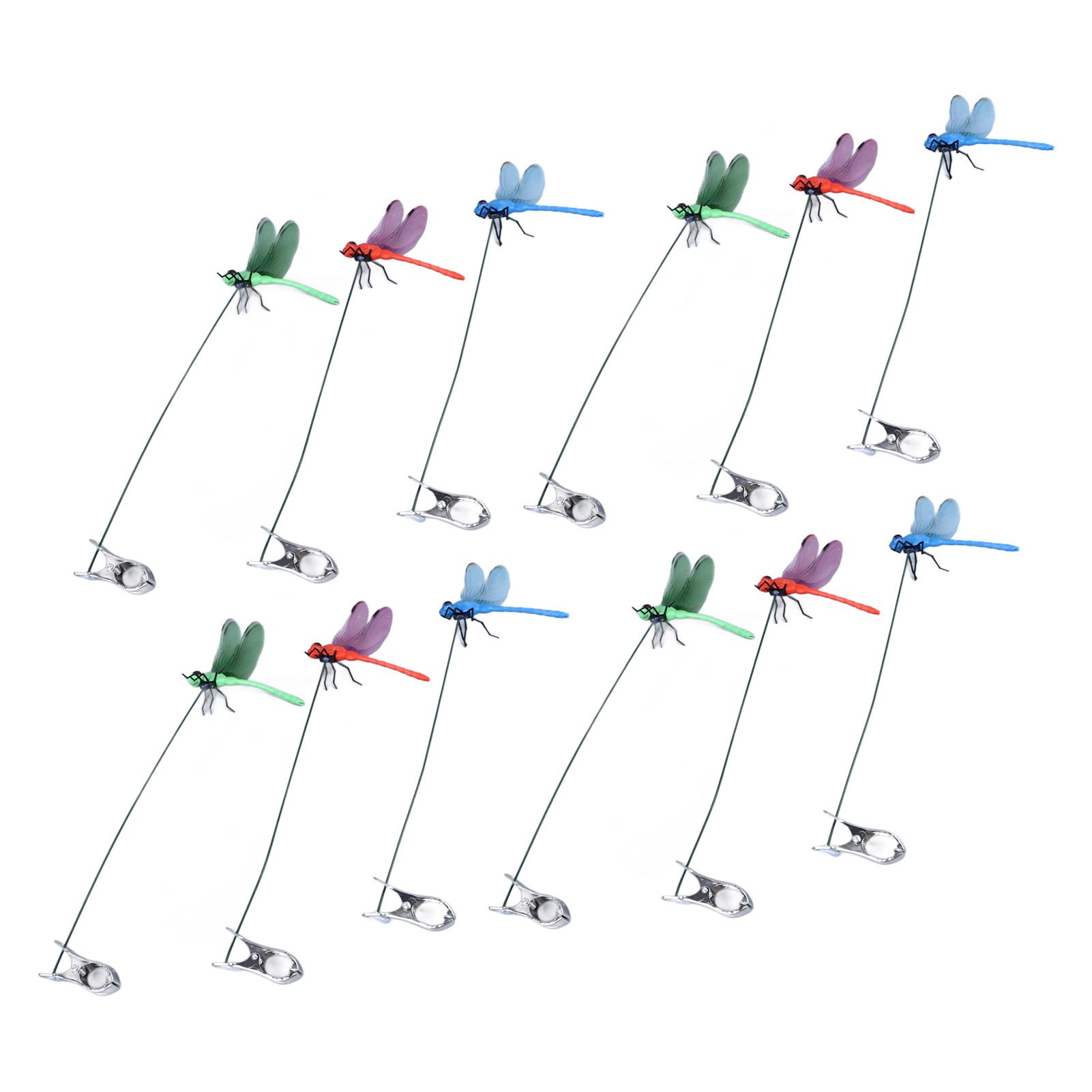 Dragonfly Clip Fake Dragonfly Pole Clips Natural Organic Concept 3D Dragonfly view 5