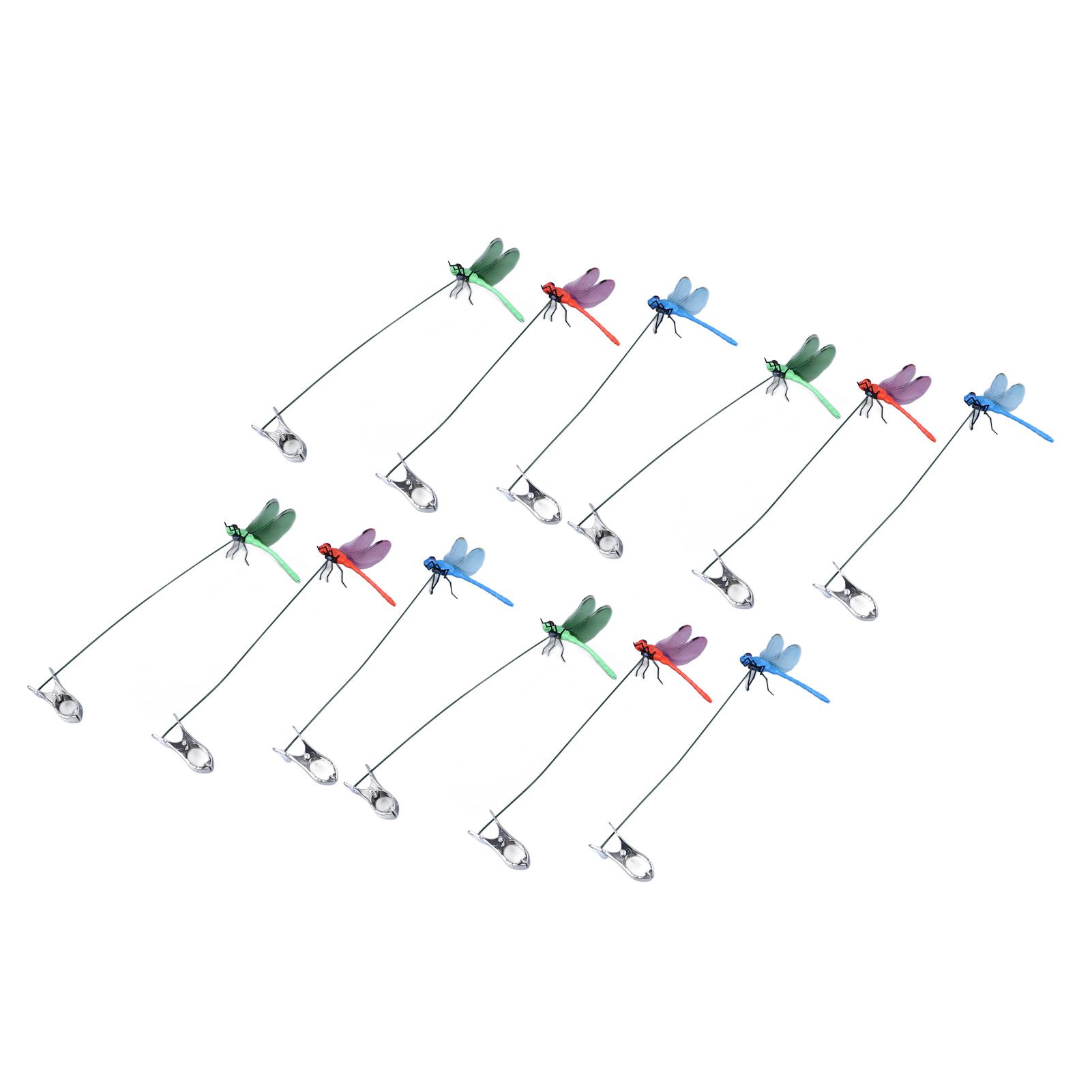 Dragonfly Clip Fake Dragonfly Pole Clips Natural Organic Concept 3D Dragonfly view 6