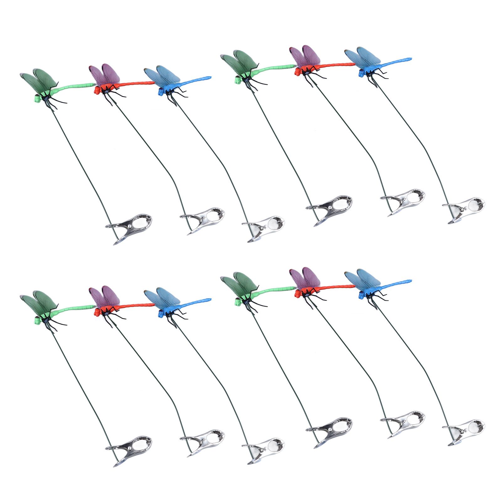 Dragonfly Clip Fake Dragonfly Pole Clips Natural Organic Concept 3D Dragonfly view 7