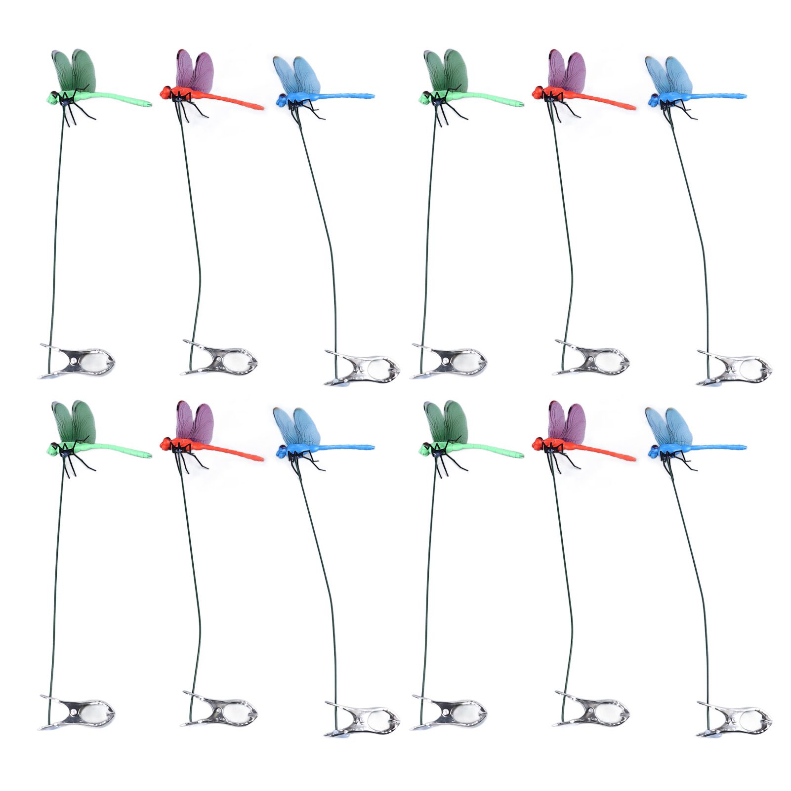Dragonfly Clip Fake Dragonfly Pole Clips Natural Organic Concept 3D Dragonfly view 8