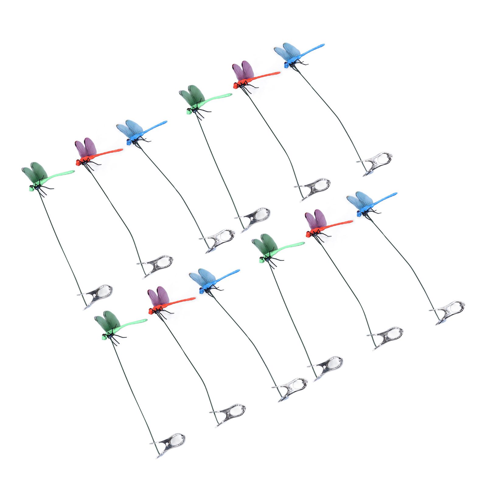 Dragonfly Clip Fake Dragonfly Pole Clips Natural Organic Concept 3D Dragonfly view 9