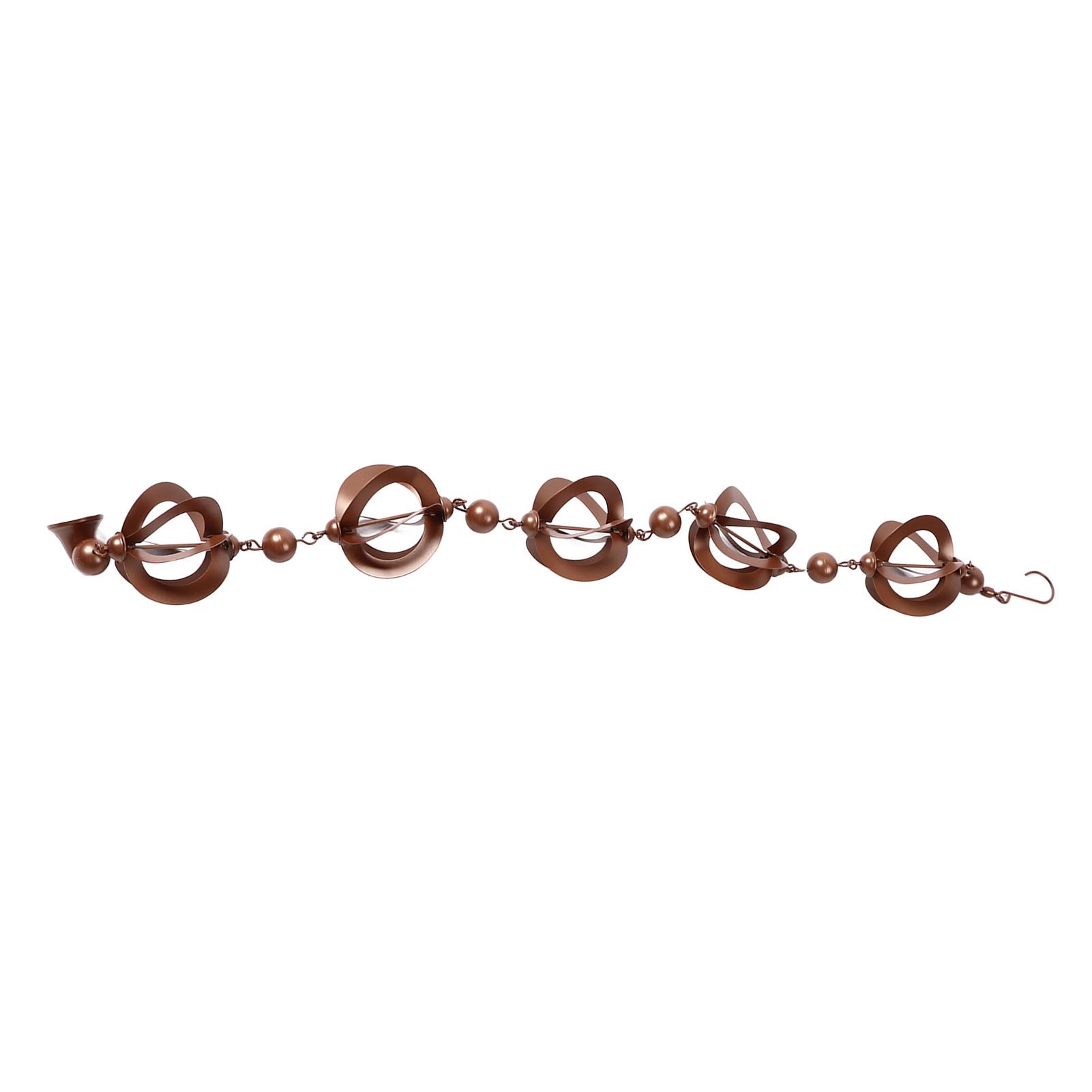 Hanging Rain Chain Metal Decorative Rotating Hollow Rain Chain for Garden view 2