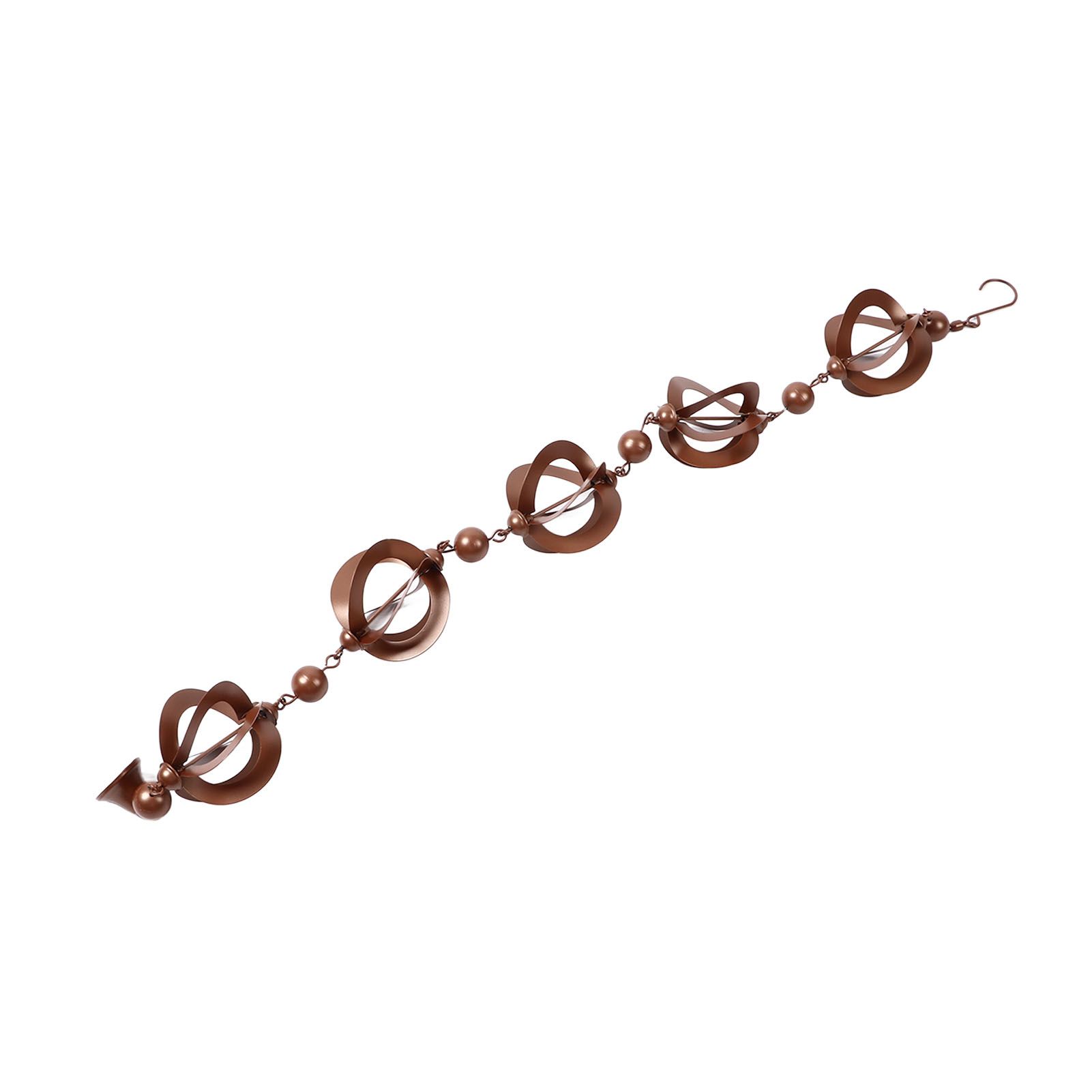 Hanging Rain Chain Metal Decorative Rotating Hollow Rain Chain for Garden view 3