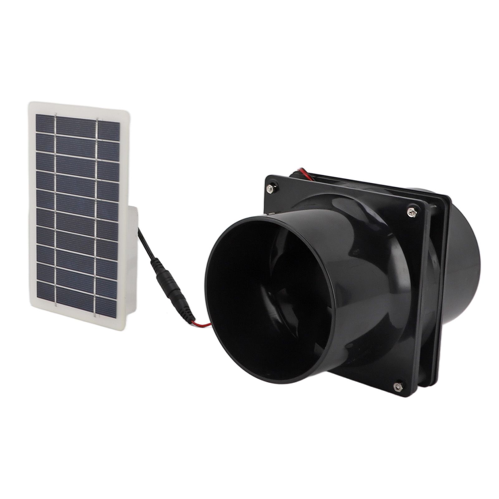 10W 12V Solar Powered Exhaust Fan for Round Pipe ABS Solar Panel Ventilation view 4