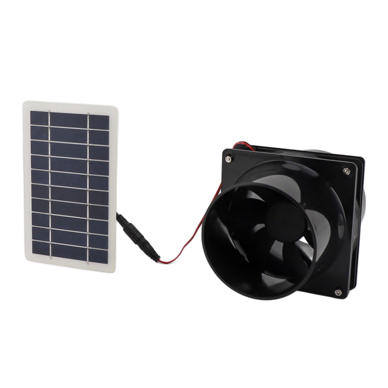 10W 12V Solar Powered Exhaust Fan for Round Pipe ABS Solar Panel Ventilation view 5