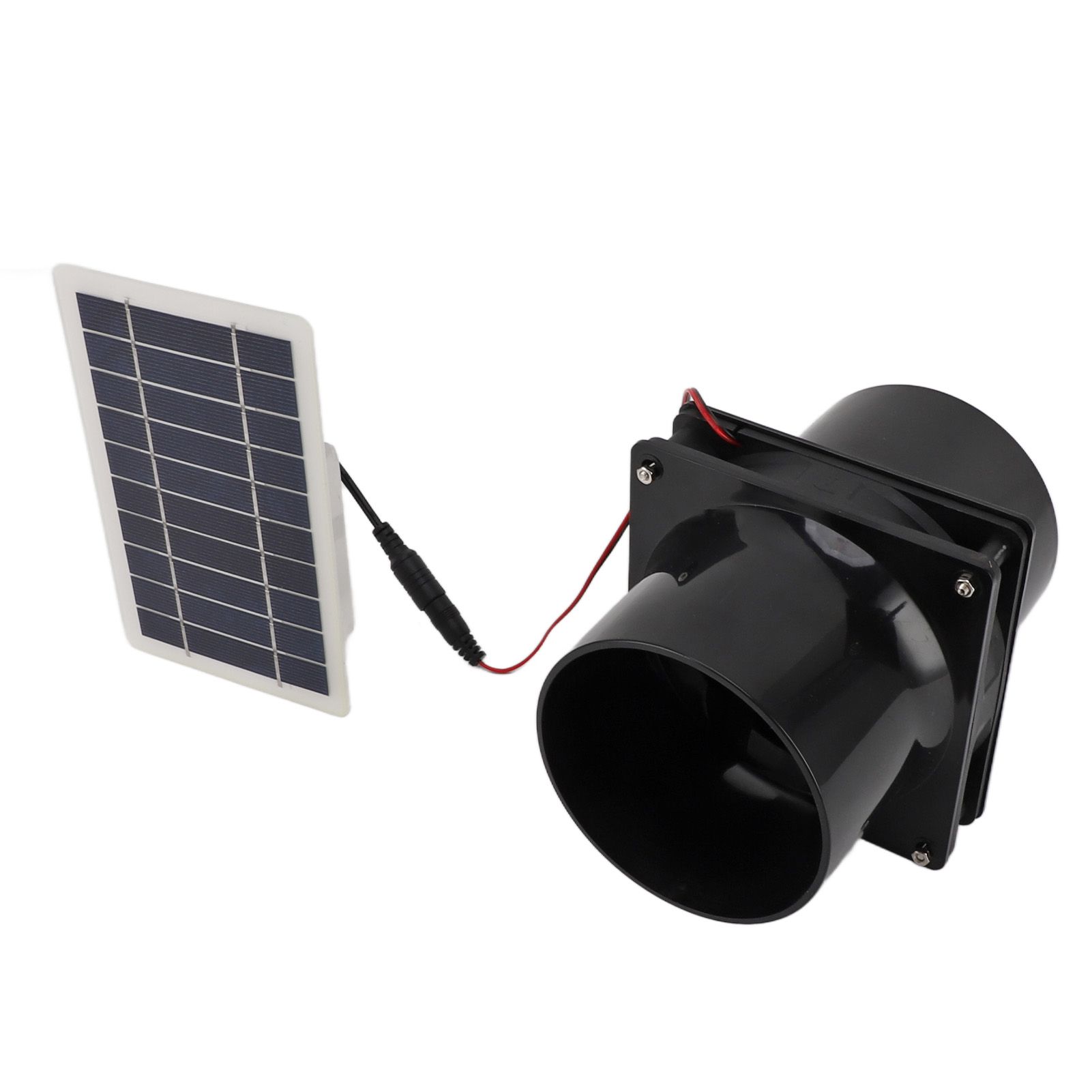 10W 12V Solar Powered Exhaust Fan for Round Pipe ABS Solar Panel Ventilation view 6