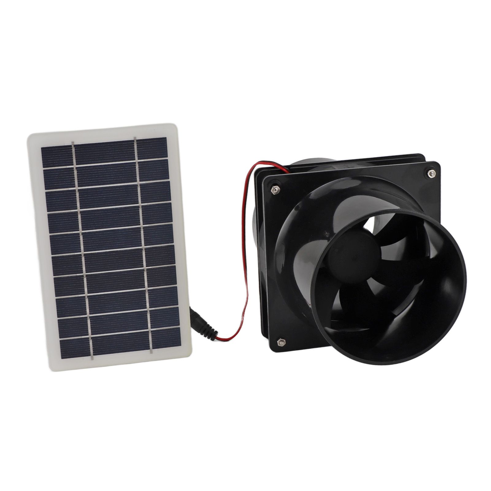 10W 12V Solar Powered Exhaust Fan for Round Pipe ABS Solar Panel Ventilation view 7