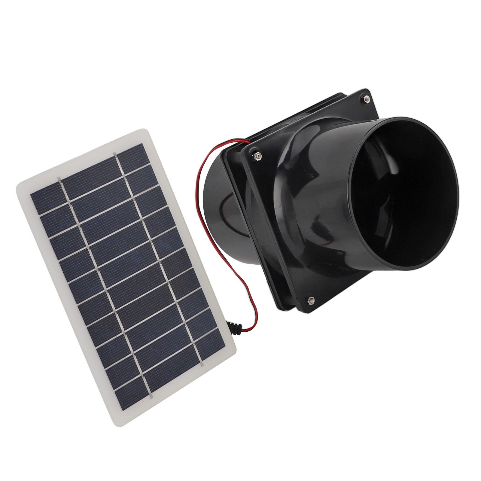 10W 12V Solar Powered Exhaust Fan for Round Pipe ABS Solar Panel Ventilation view 9
