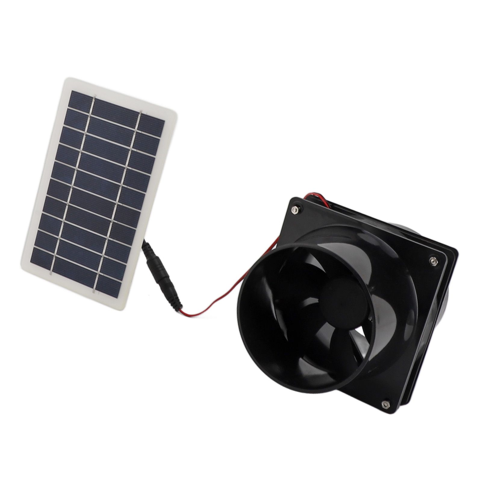 10W 12V Solar Powered Exhaust Fan for Round Pipe ABS Solar Panel Ventilation view 10