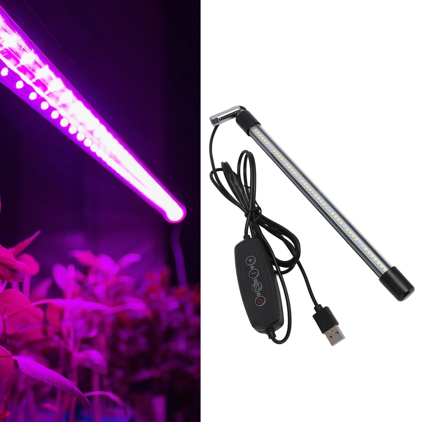 48 LEDs Plant Lamp with 4H 8H 12H Timing 6 Modes Full Spectrum 5W USB 5V view 11
