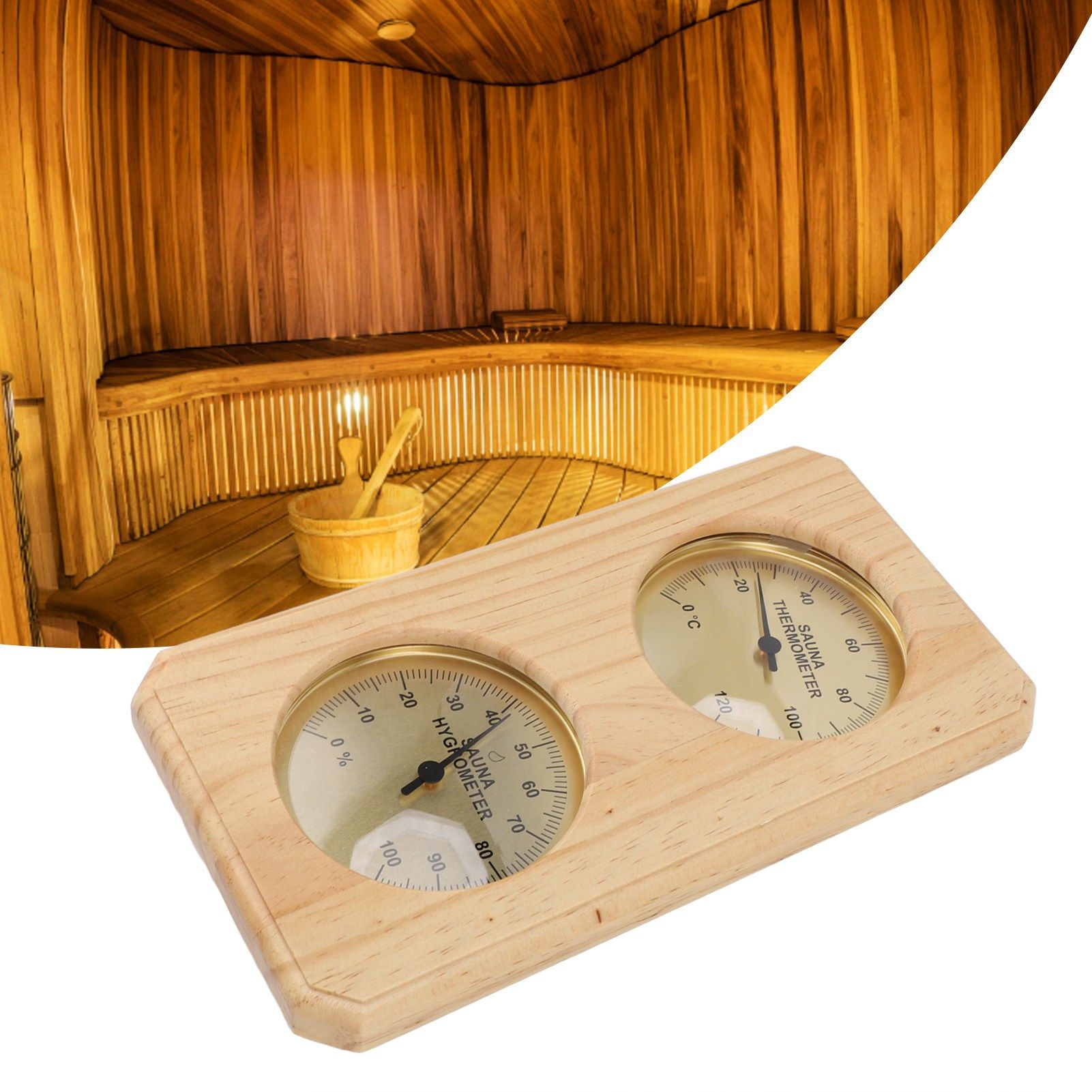 Sauna Thermometer and Hygrometer 2 in 1 Indoor Humidity Temperature view 12