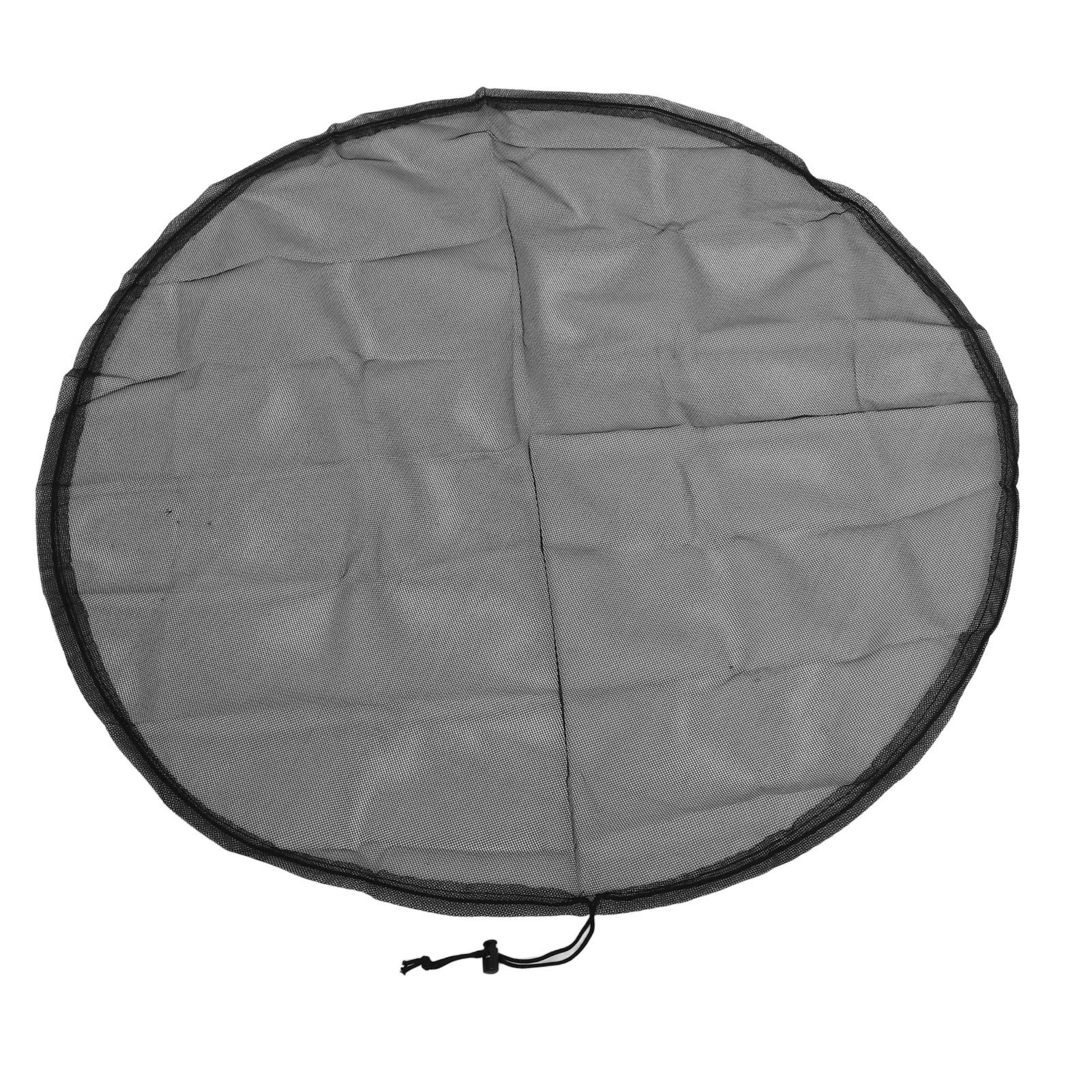 2PCS Water Collection Mesh Cover Black Netting Screen Drawstring 37in Prevents view 3