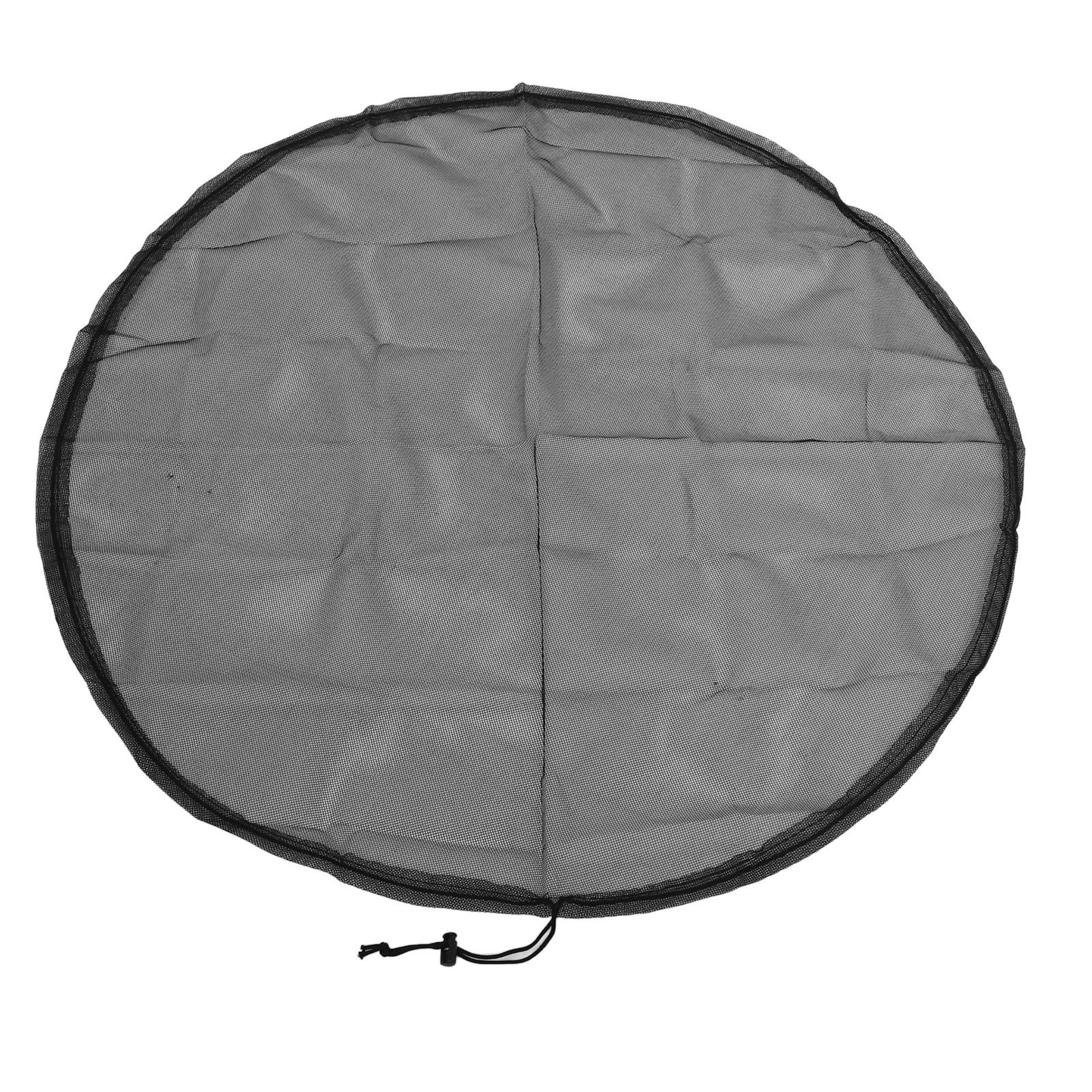 2PCS Water Collection Mesh Cover Black Netting Screen Drawstring 37in Prevents view 4