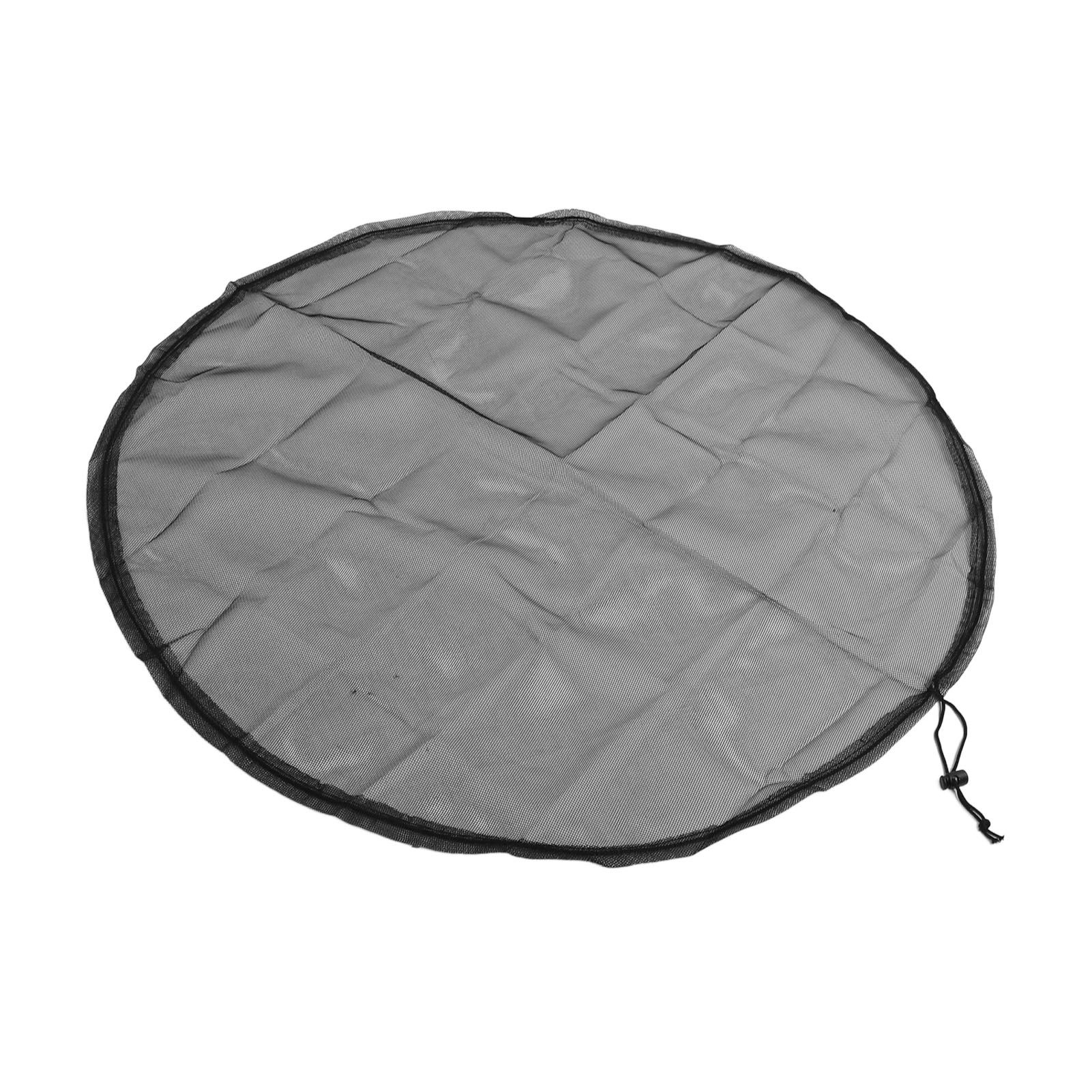 2PCS Water Collection Mesh Cover Black Netting Screen Drawstring 37in Prevents view 6