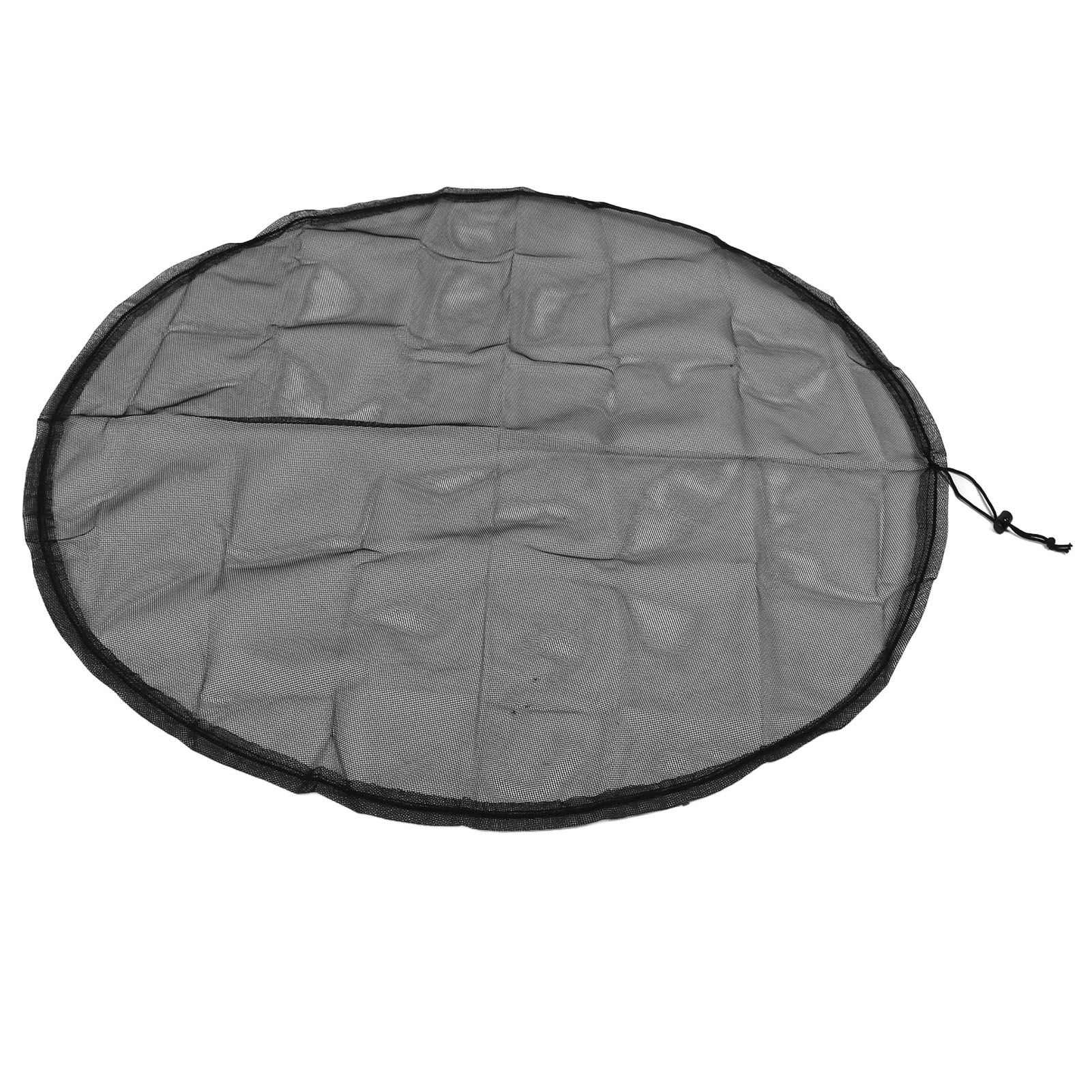 2PCS Water Collection Mesh Cover Black Netting Screen Drawstring 37in Prevents view 7