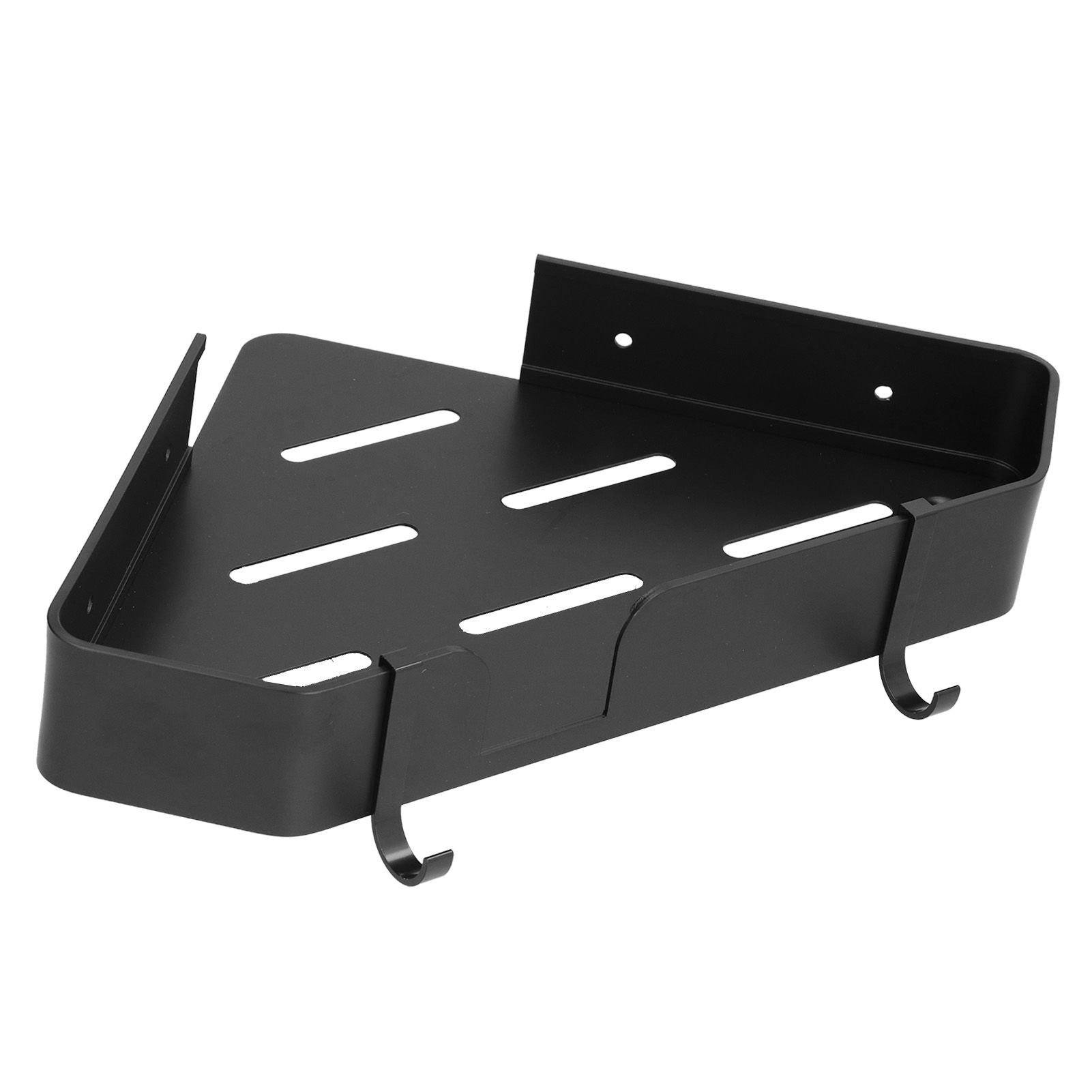 Shower Corner Shelf Aluminum Triangle Single Layer Storage Rack for Bathroom view 10