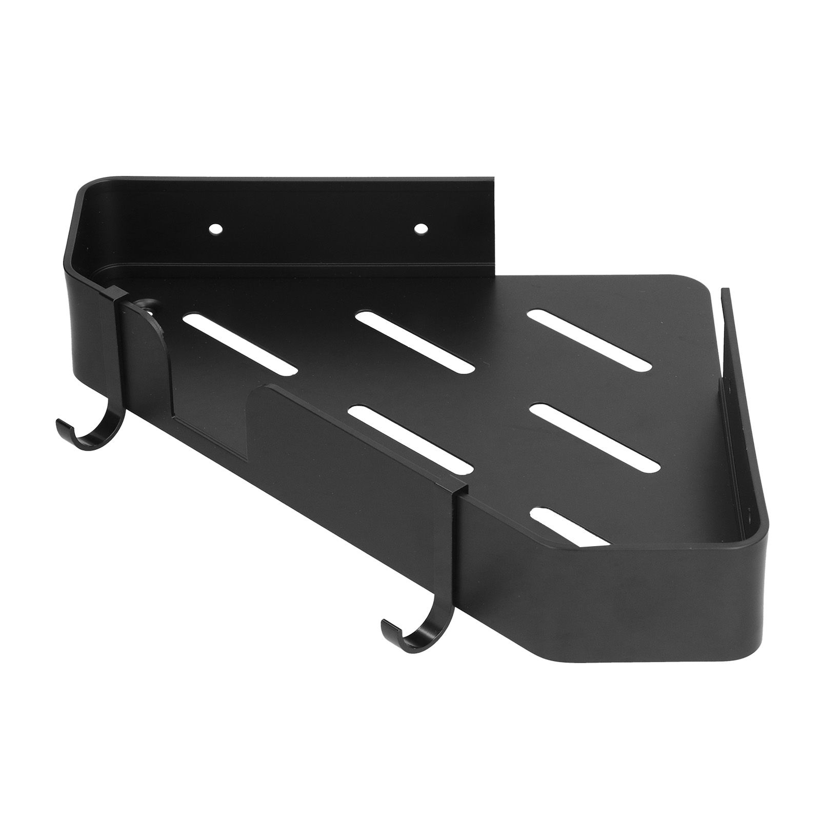 Shower Corner Shelf Aluminum Triangle Single Layer Storage Rack for Bathroom view 13