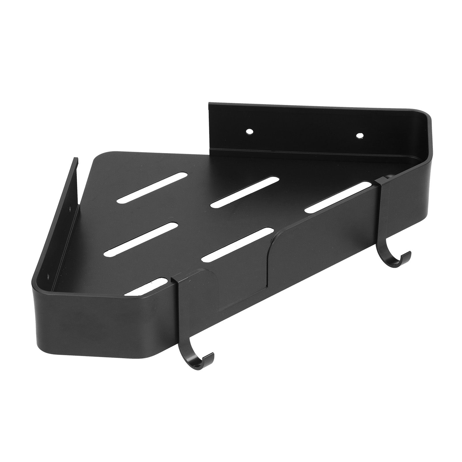 Shower Corner Shelf Aluminum Triangle Single Layer Storage Rack for Bathroom view 14