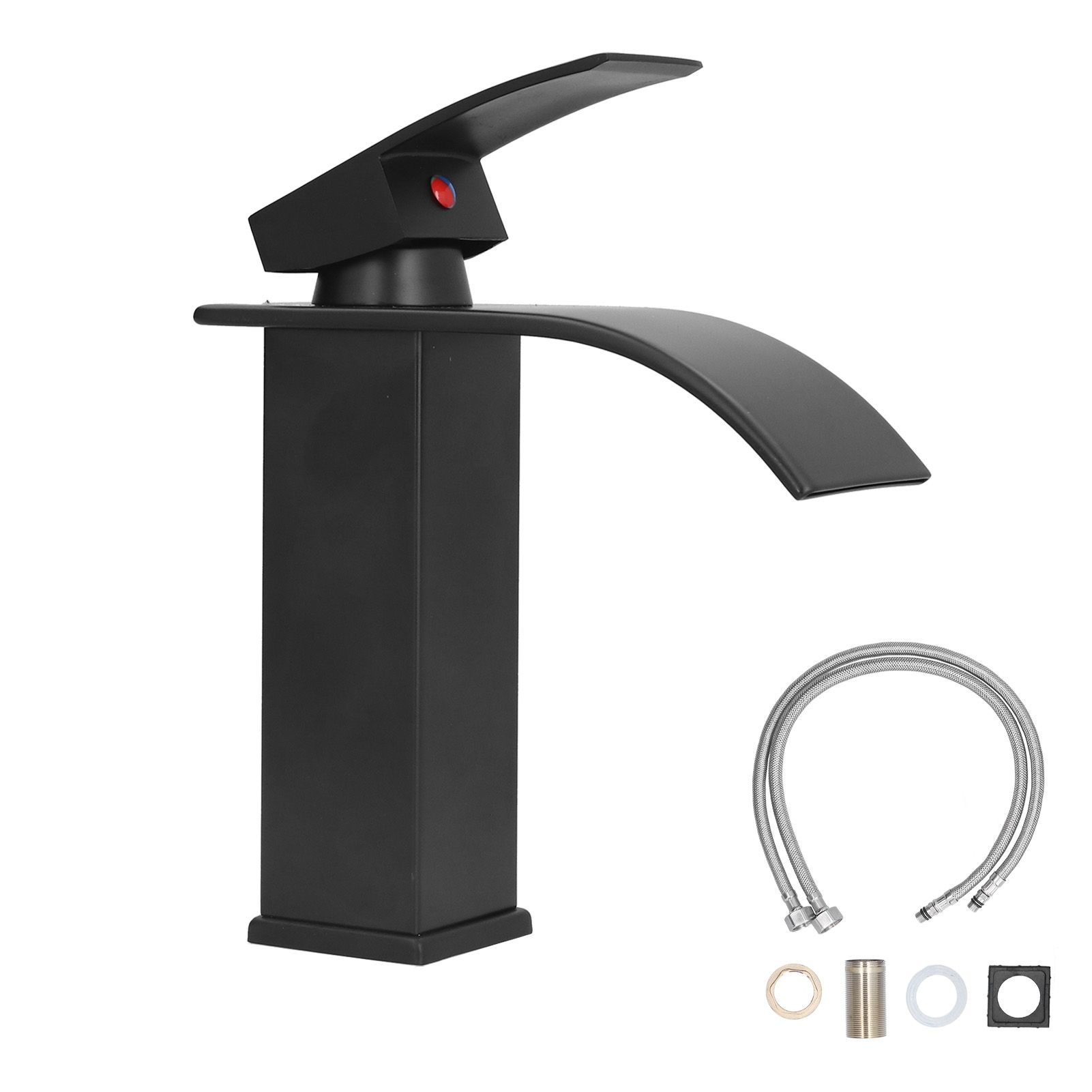 G1/2 Mixer Water Tap Basin Sink Faucet with Long Handle for Bathroom Hotel